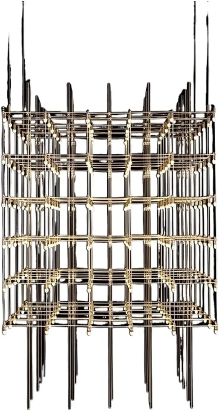 لوستر سقفی ZKSKOX، مناسب برای تزئین لابی هتل، مدل مربع لوستر سقفی ZKSKOX، مناسب برای تزئین لابی هتل، مدل مربع