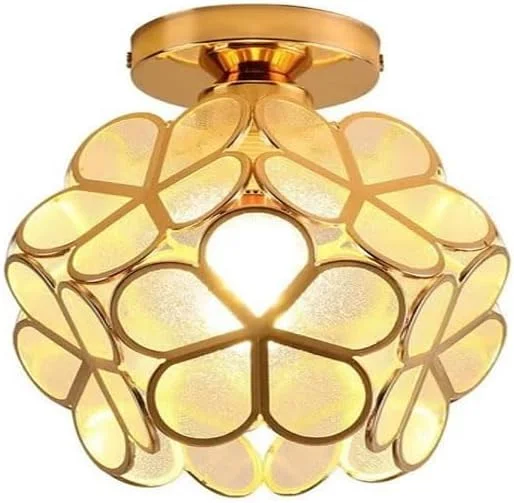 چراغ سقفی شیشه ای مدرن رافین – لوستر با آباژور گلدار مناسب اتاق خواب، نشیمن، راهرو و دکوراسیون داخلی منزل چراغ سقفی شیشه ای مدرن رافین – لوستر با آباژور گلدار مناسب اتاق خواب، نشیمن، راهرو و دکوراسیون داخلی منزل