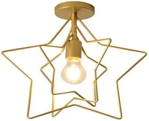 چراغ سقفی آهنی چند ستارهای خلاقانه و قدیمی رافین - چراغ آویز رترو برای اتاق نشیمن، اتاق خواب، بالکن و ورودی چراغ سقفی آهنی چند ستارهای خلاقانه و قدیمی رافین - چراغ آویز رترو برای اتاق نشیمن، اتاق خواب، بالکن و ورودی