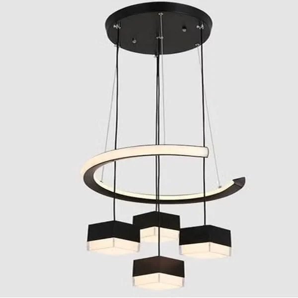 چراغ آویز سقفی مدرن و خلاقانه رافین، ساخته شده از آهن و اکریلیک - روشنایی آویز شیک برای اتاق خواب، اتاق غذاخوری، آشپزخانه و اتاق نشیمن چراغ آویز سقفی مدرن و خلاقانه رافین، ساخته شده از آهن و اکریلیک - روشنایی آویز شیک برای اتاق خواب، اتاق غذاخوری، آشپزخانه و اتاق نشیمن