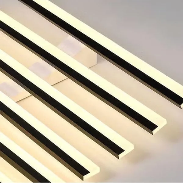 لوستر ال ای دی مدرن با طراحی منحنی Raffine - چراغ سقفی نواری خلاقانه برای اتاق ناهارخوری، اتاق نشیمن، اتاق خواب یا دفتر کار