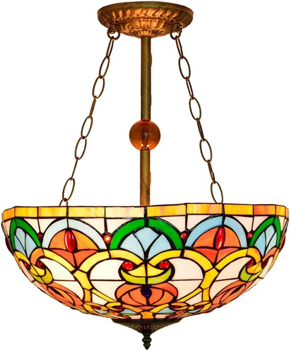 لوستر خلاقانه GPERSGU، چراغ سقفی LED گرد رترو، روشنایی داخلی بوهو برای اتاق نشیمن، اتاق خواب، بالکن