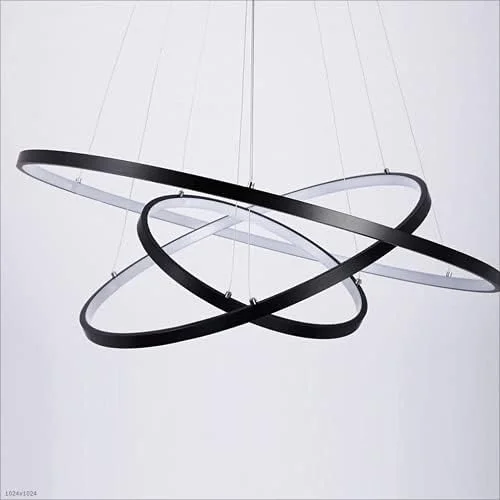 چراغ های LED اتاق نشیمن لوستر گرد حلقه ای آلومینیومی 3 حلقه چراغ آویز دیمر خور مناسب برای روشنایی اتاق نشیمن، رستوران، آشپزخانه، راهرو، 60 وات 60+40+20 سانتی متر چراغ های LED اتاق نشیمن لوستر گرد حلقه ای آلومینیومی 3 حلقه چراغ آویز دیمر خور مناسب برای روشنایی اتاق نشیمن، رستوران، آشپزخانه، راهرو، 60 وات 60+40+20 سانتی متر