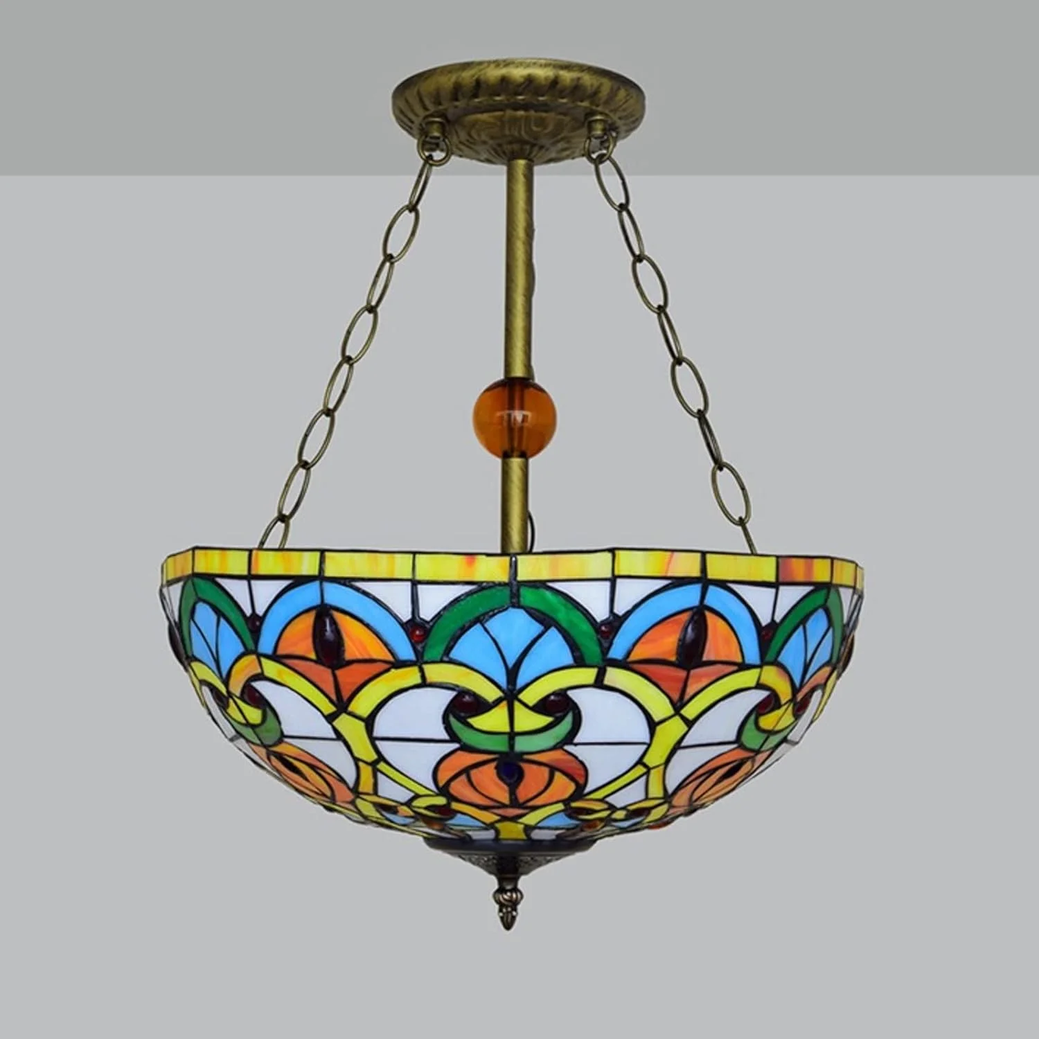 لوستر خلاقانه GPERSGU، چراغ سقفی LED گرد رترو، روشنایی داخلی بوهو برای اتاق نشیمن، اتاق خواب، بالکن