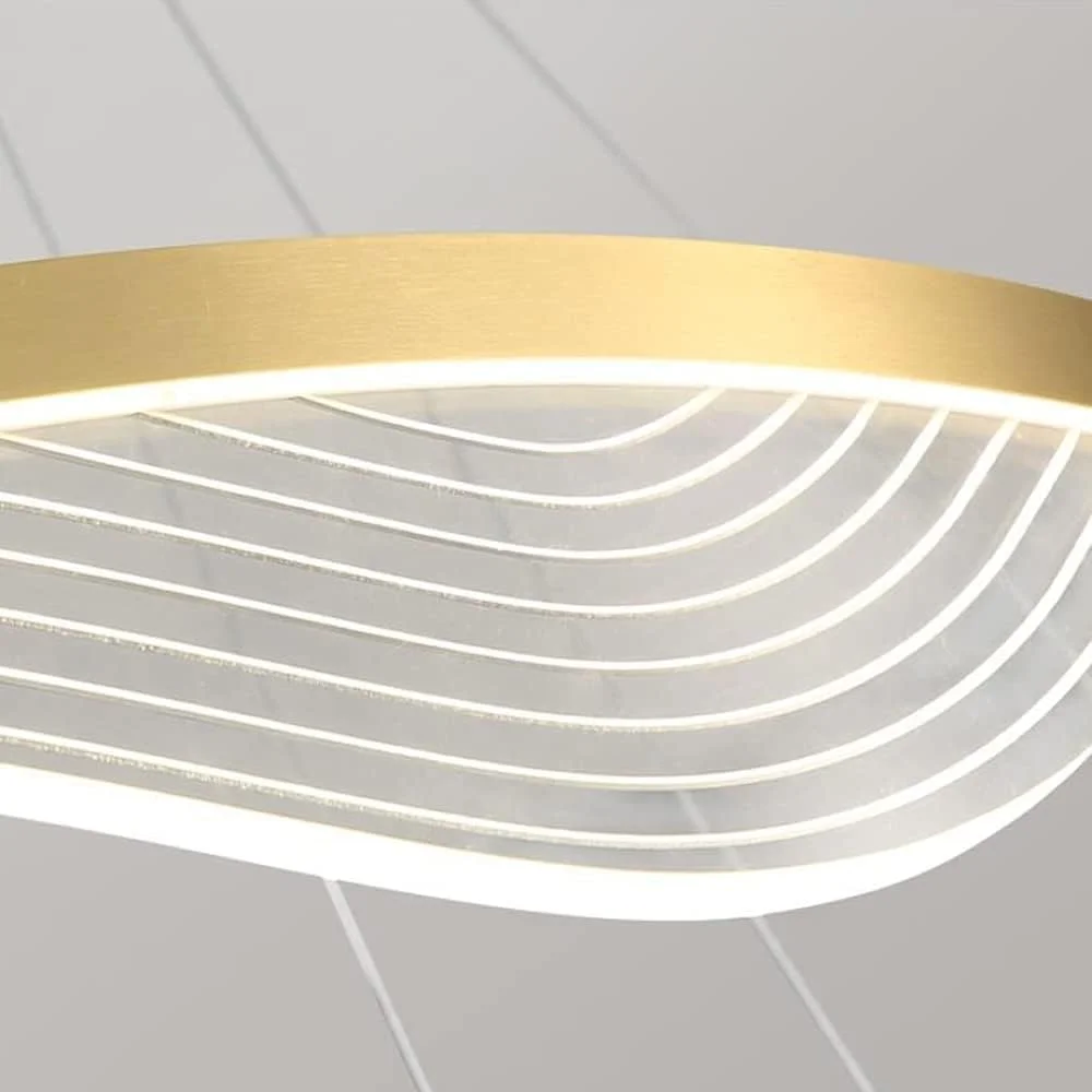 لوستر حلقه ای مدرن LED دیمر دار، چراغ های آویز ساده مناسب رستوران، لوستر مدرن اتاق نشیمن، شکل گرد، کنترل از راه دور، آویز L لوستر حلقه ای مدرن LED دیمر دار، چراغ های آویز ساده مناسب رستوران، لوستر مدرن اتاق نشیمن، شکل گرد، کنترل از راه دور، آویز L