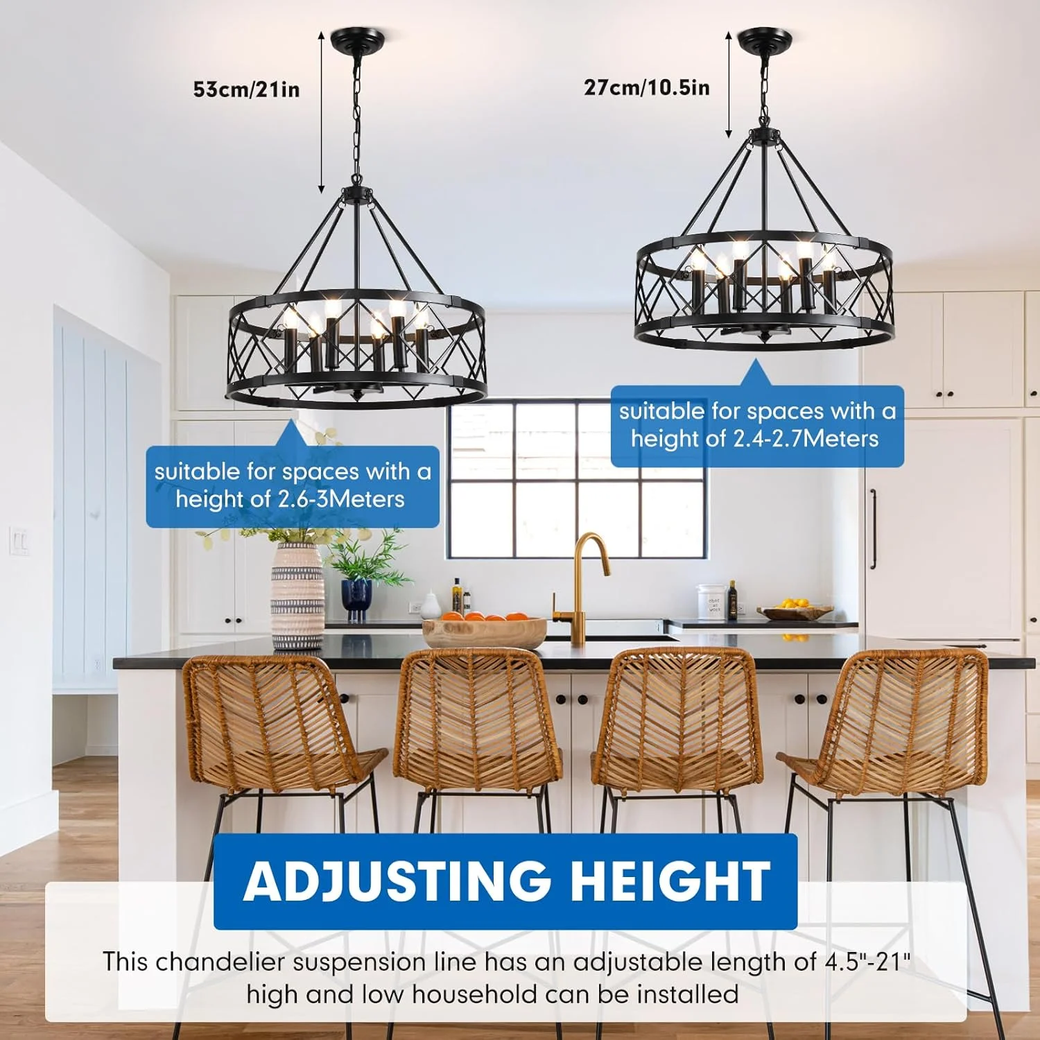 لوستر 6 شاخه برای اتاق ناهارخوری، لوستر مشکی آویز، چراغ آشپزخانه، لامپ آویز برای ورودی، راهرو، اتاق خواب، اتاق نشیمن لوستر 6 شاخه برای اتاق ناهارخوری، لوستر مشکی آویز، چراغ آشپزخانه، لامپ آویز برای ورودی، راهرو، اتاق خواب، اتاق نشیمن