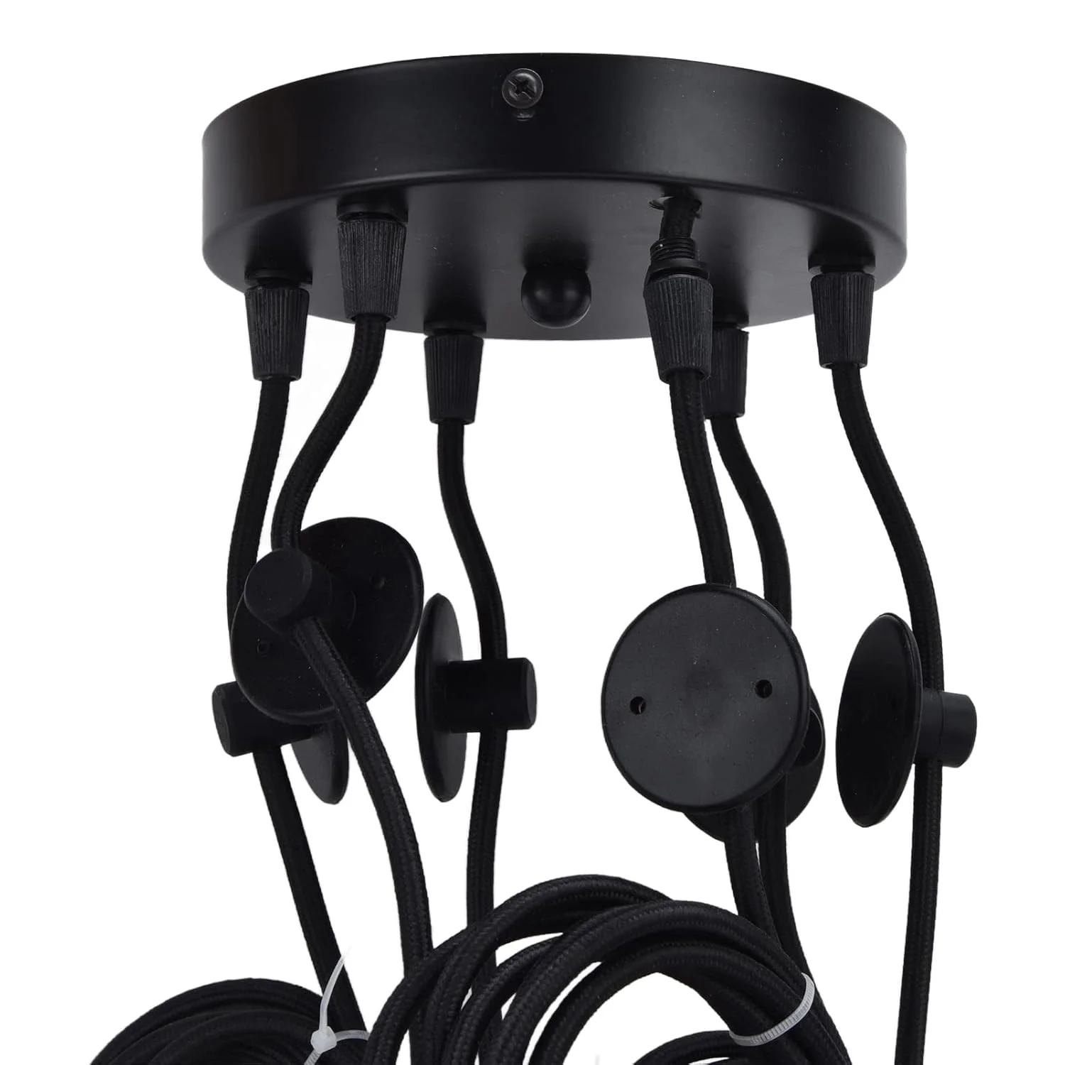 نگهدارنده لامپ عنکبوتی سقفی قابل تنظیم Fdit، پایه لوستر رترو با سیم آلومینیومی و مس تصفیه شده برای خانه، هتل ها، رستوران ها