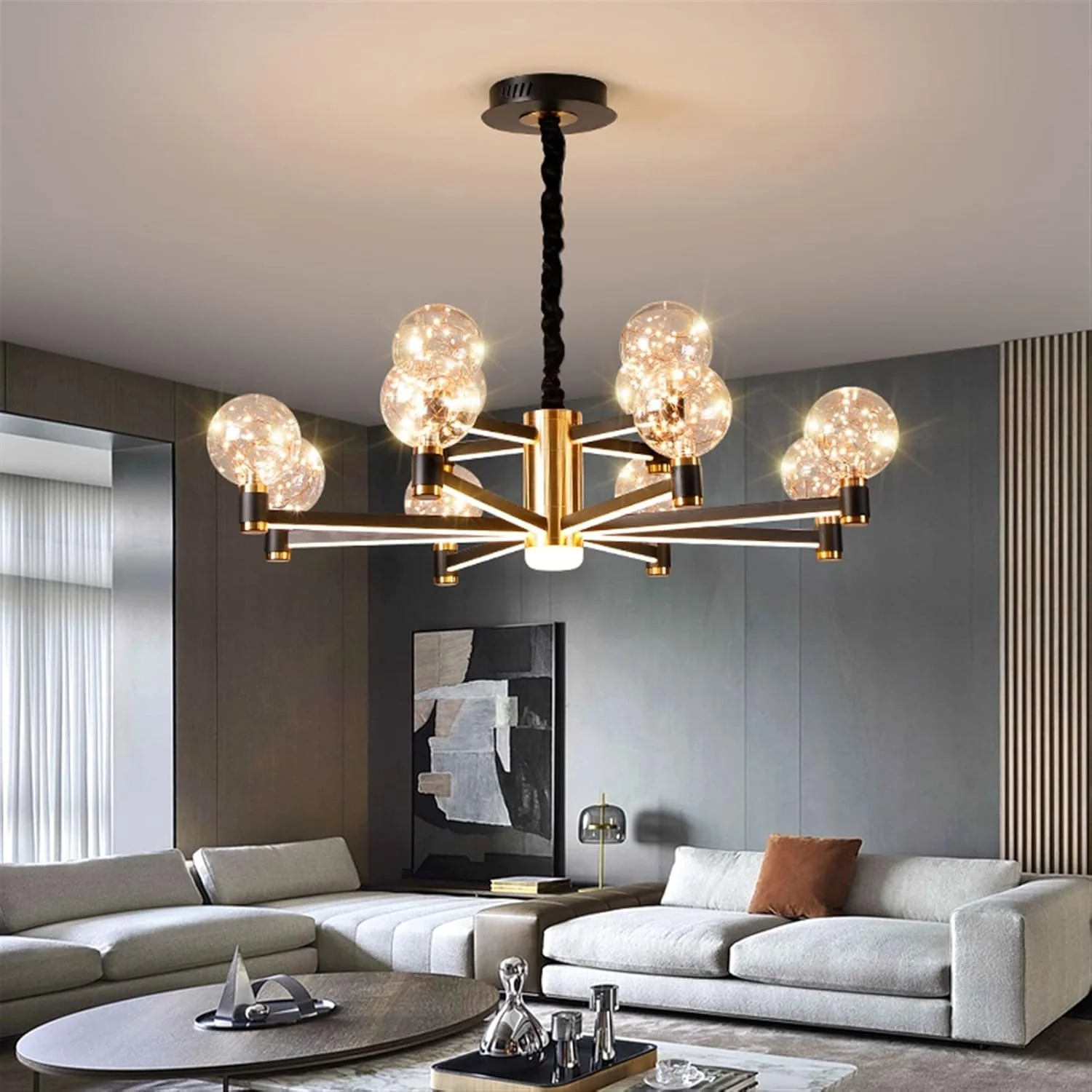 چراغ سقفی ZKSKOX، لوستر ال ای دی سقفی، مناسب اتاق نشیمن، اتاق خواب، میز ناهارخوری، دکوراسیون منزل، روشنایی داخلی چراغ سقفی ZKSKOX، لوستر ال ای دی سقفی، مناسب اتاق نشیمن، اتاق خواب، میز ناهارخوری، دکوراسیون منزل، روشنایی داخلی