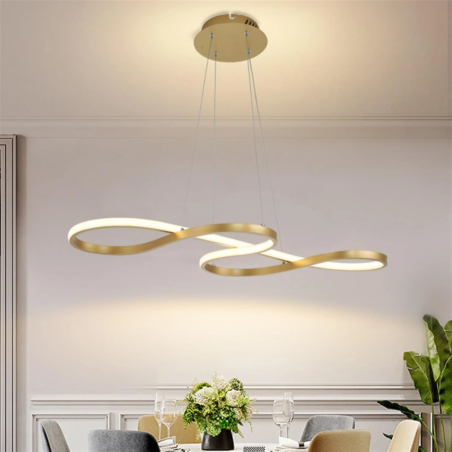 لوستر سقفی ZKSKOX LED برای اتاق نشیمن، میز ناهارخوری، اتاق خواب، آشپزخانه، لوفت (Hortel) لوستر سقفی ZKSKOX LED برای اتاق نشیمن، میز ناهارخوری، اتاق خواب، آشپزخانه، لوفت (Hortel)