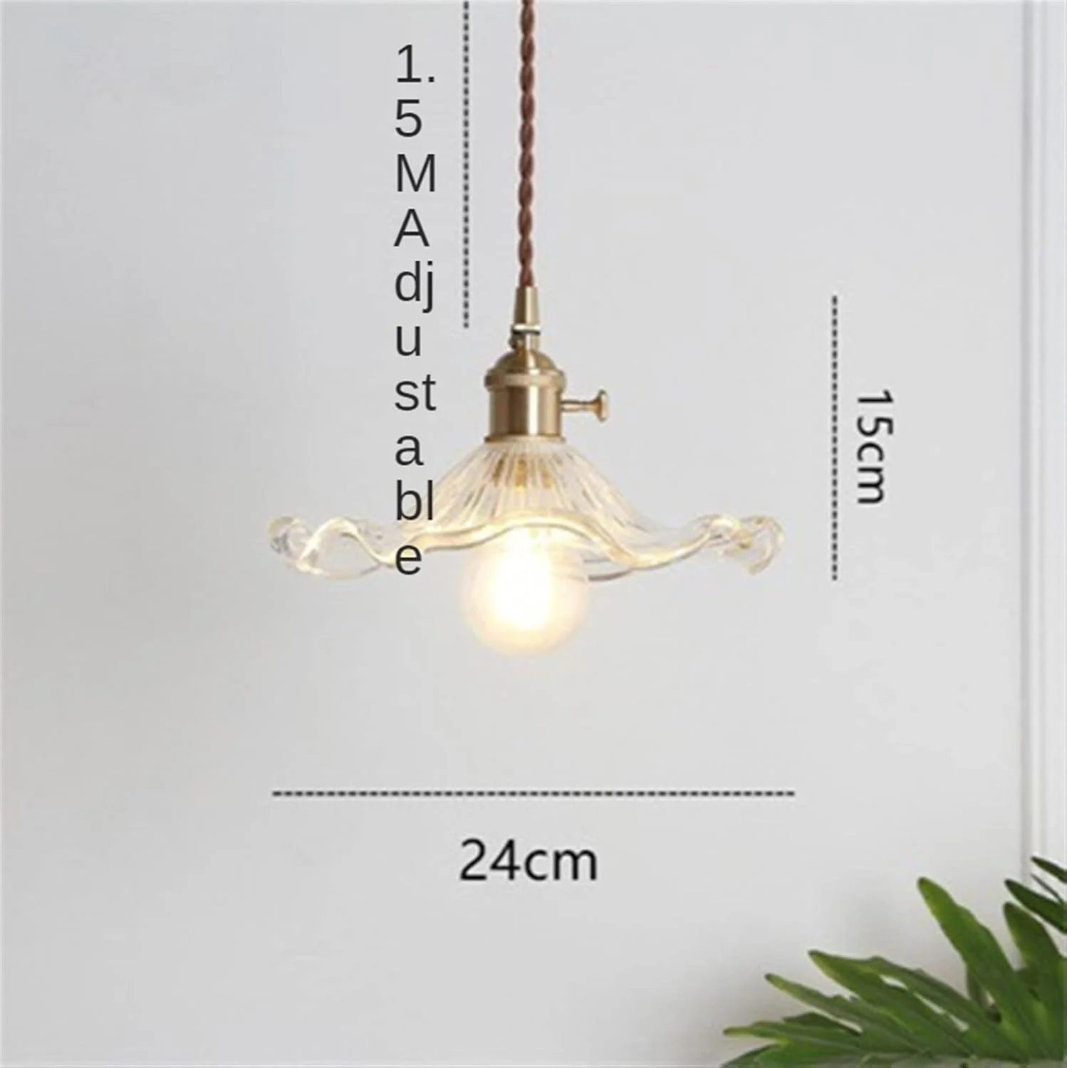 لوستر سقفی YYVVBBF لوستر برنجی لوستر شیشه ای راهرو رستوران بالکن اتاق خواب برگ لوتوس چراغ گنبدی