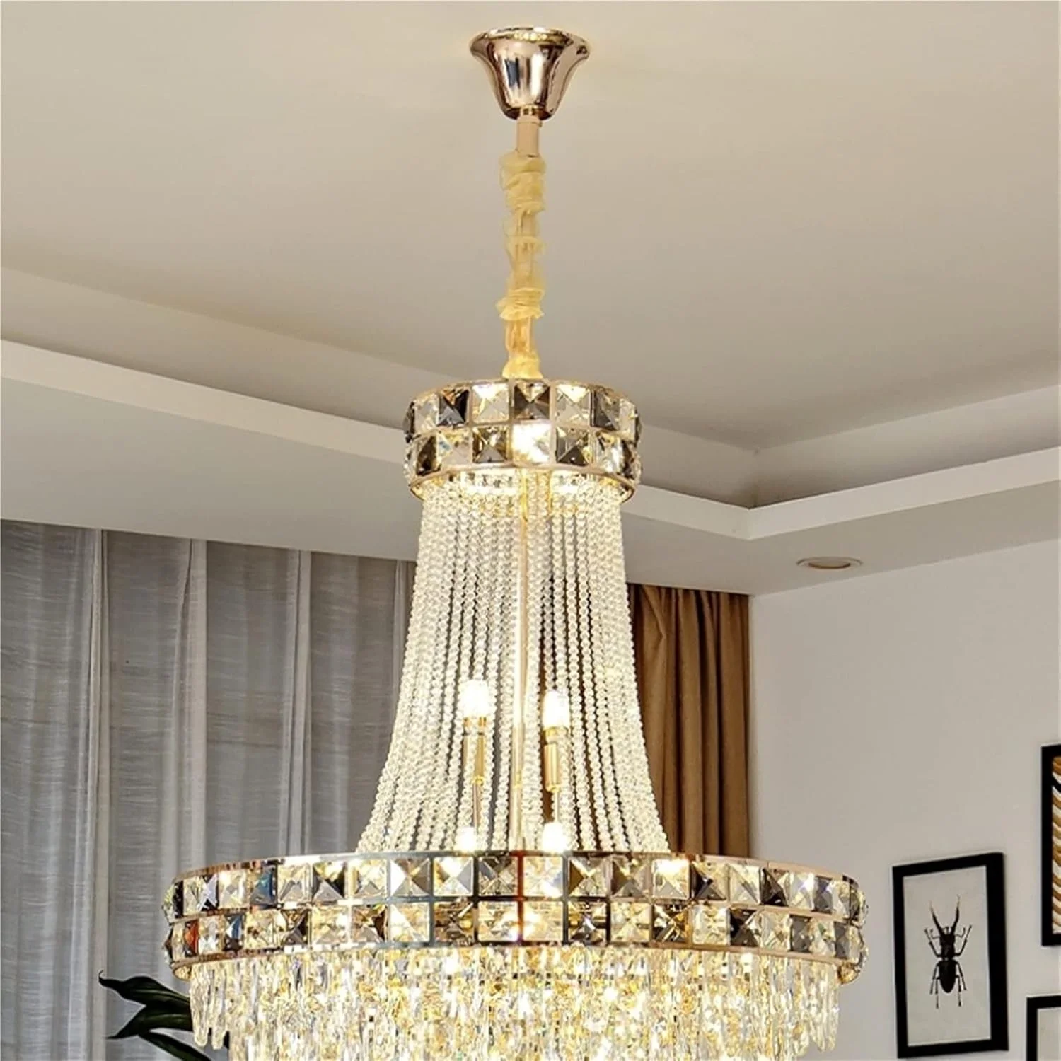 چراغ آویز YYVVBBF لوستر کریستالی چراغ های جلو اتاق نشیمن نورپردازی فضای ساده در اتاق خواب اتاق غذاخوری