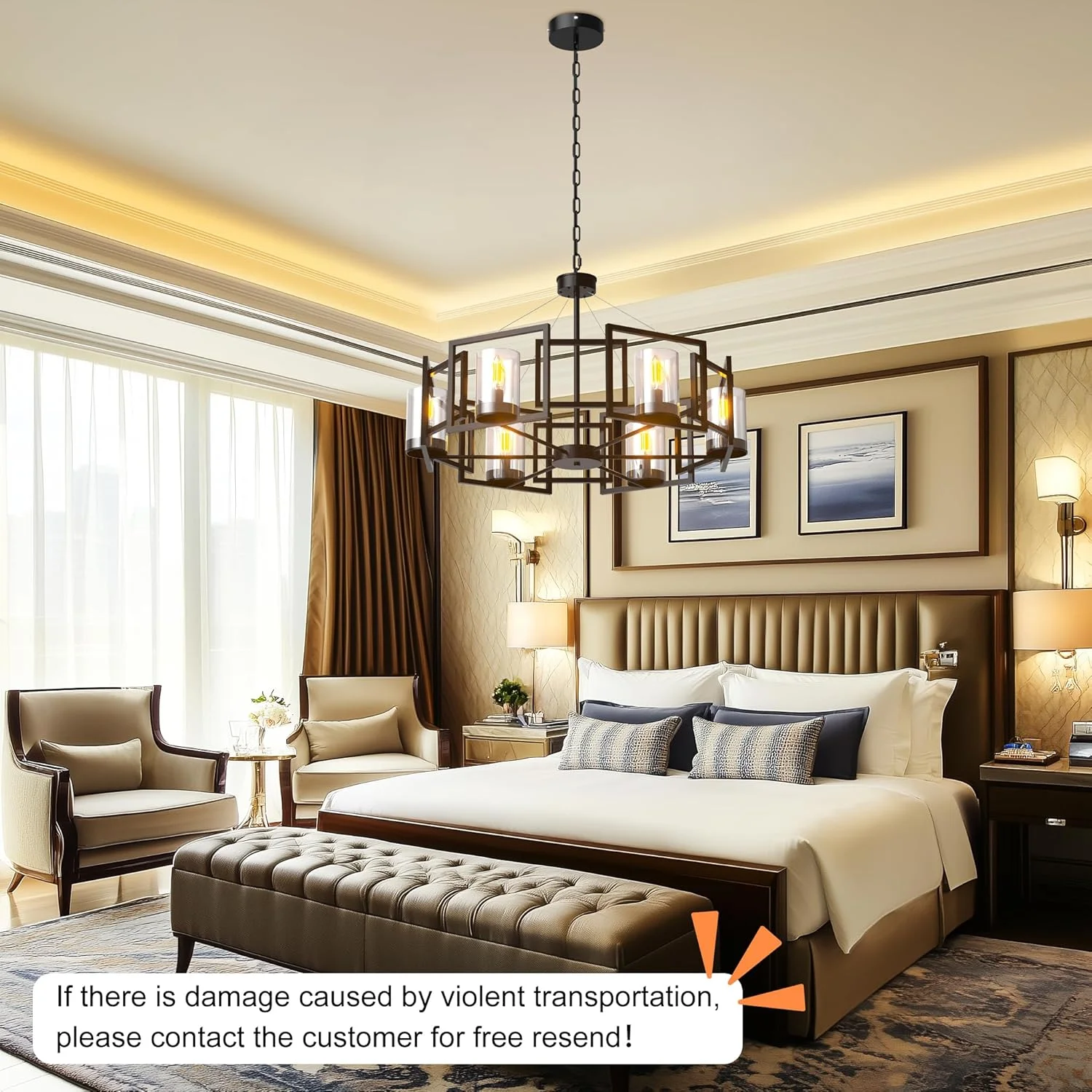 لوستر سقفی صنعتی Wisfor: چراغ آویز 6 شاخه مشکی طرح خانه روستایی، چراغ آویز سقفی، چراغ شمعی روستیک برای جزیره آشپزخانه، اتاق غذاخوری، اتاق نشیمن لوستر سقفی صنعتی Wisfor: چراغ آویز 6 شاخه مشکی طرح خانه روستایی، چراغ آویز سقفی، چراغ شمعی روستیک برای جزیره آشپزخانه، اتاق غذاخوری، اتاق نشیمن