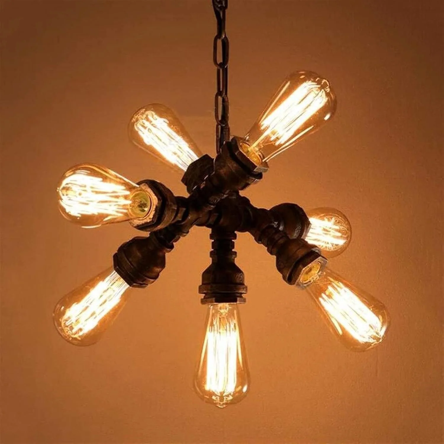 چراغ آویز آهن صنعتی وینتیج مناسب اتاق نشیمن، بار، کلوپ، رستوران، کافه، چراغ های لوفت رترو، لوستر، چراغ جلو لوله آب چراغ آویز آهن صنعتی وینتیج مناسب اتاق نشیمن، بار، کلوپ، رستوران، کافه، چراغ های لوفت رترو، لوستر، چراغ جلو لوله آب