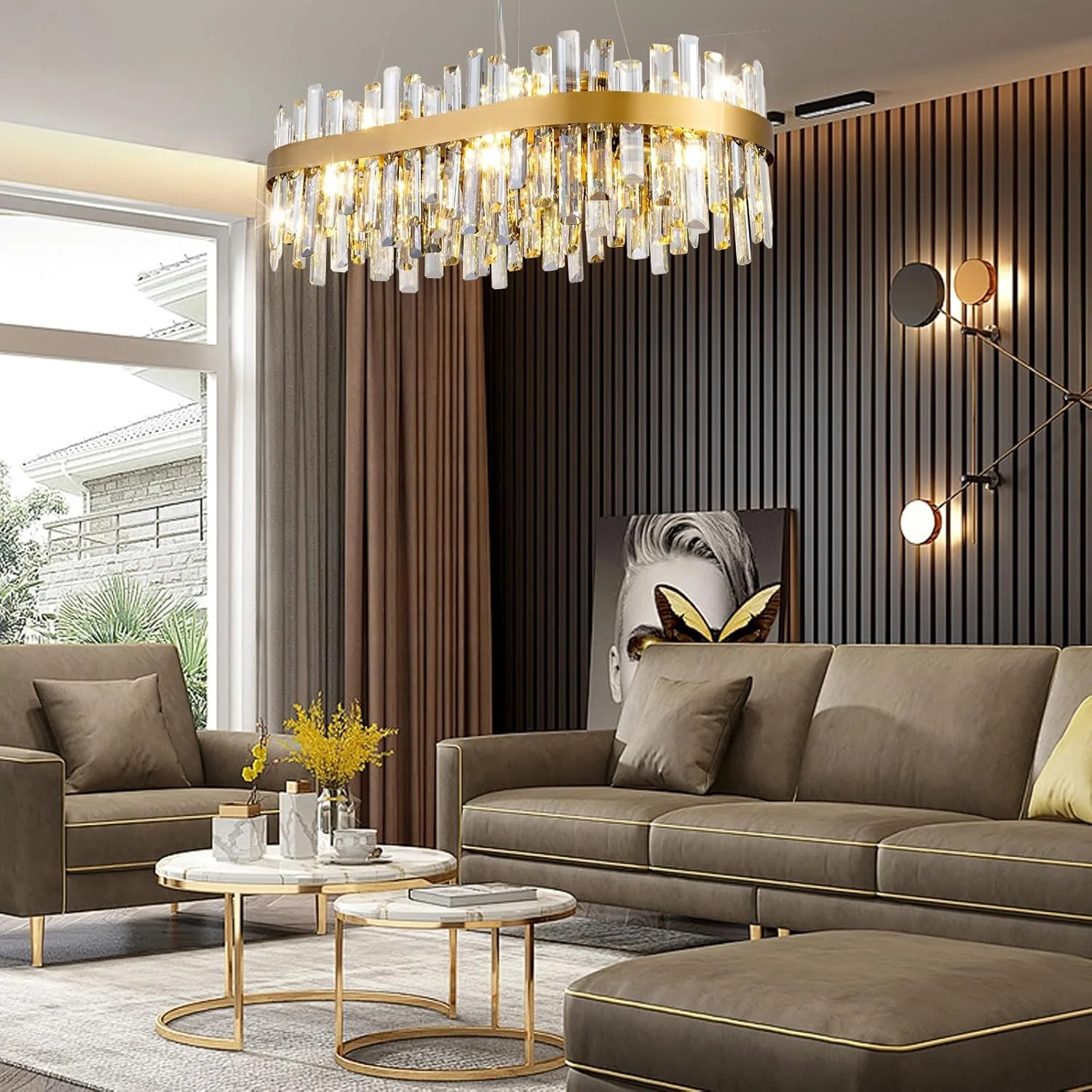 لوستر کریستالی مدرن USOR، چراغ آویز طلایی 12 شاخه L80xW35cm، چراغ سقفی کریستالی مستطیلی K9 معاصر برای اتاق ناهارخوری، اتاق نشیمن، جزیره آشپزخانه، شامل لامپ های 3 رنگ لوستر کریستالی مدرن USOR، چراغ آویز طلایی 12 شاخه L80xW35cm، چراغ سقفی کریستالی مستطیلی K9 معاصر برای اتاق ناهارخوری، اتاق نشیمن، جزیره آشپزخانه، شامل لامپ های 3 رنگ