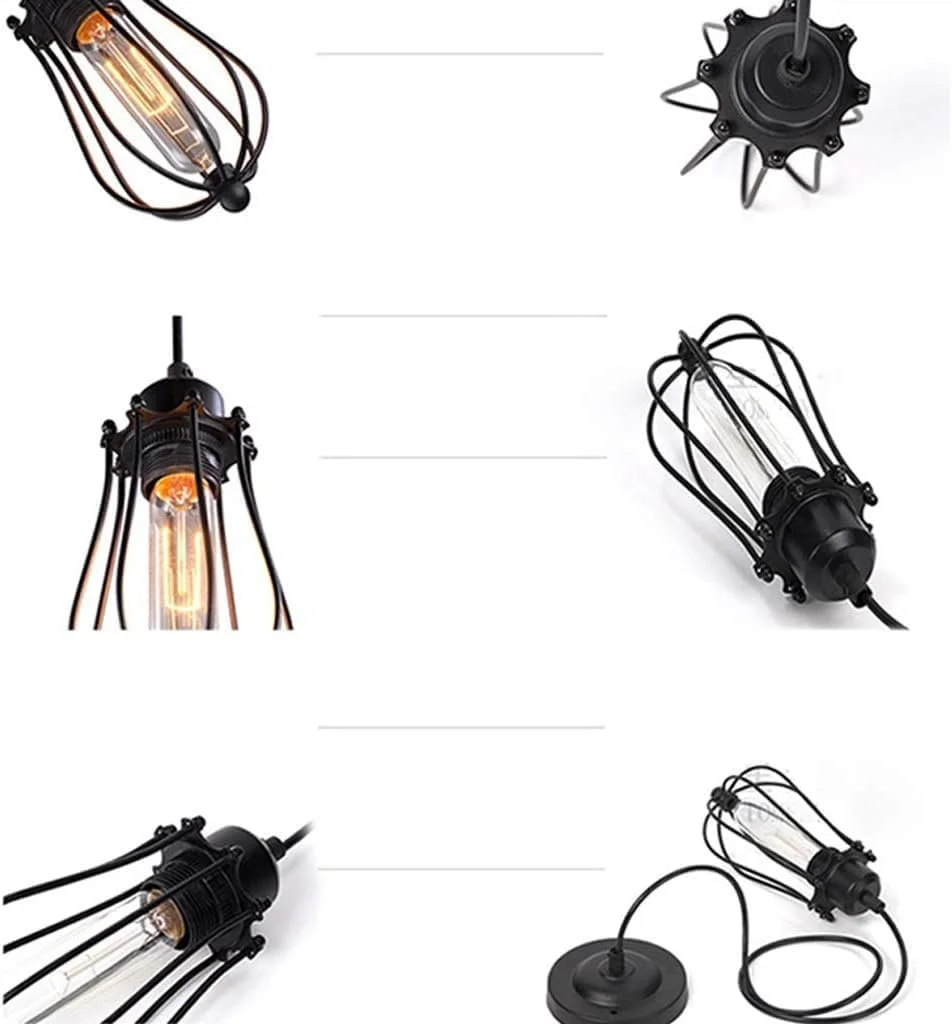 لوستر آویز قفسه ای وینتیج مناسب اتاق غذاخوری، اتاق خواب، روشنایی آویز، لامپ هنری آهنی وینتیج برای منزل، لوستر لوستر آویز قفسه ای وینتیج مناسب اتاق غذاخوری، اتاق خواب، روشنایی آویز، لامپ هنری آهنی وینتیج برای منزل، لوستر