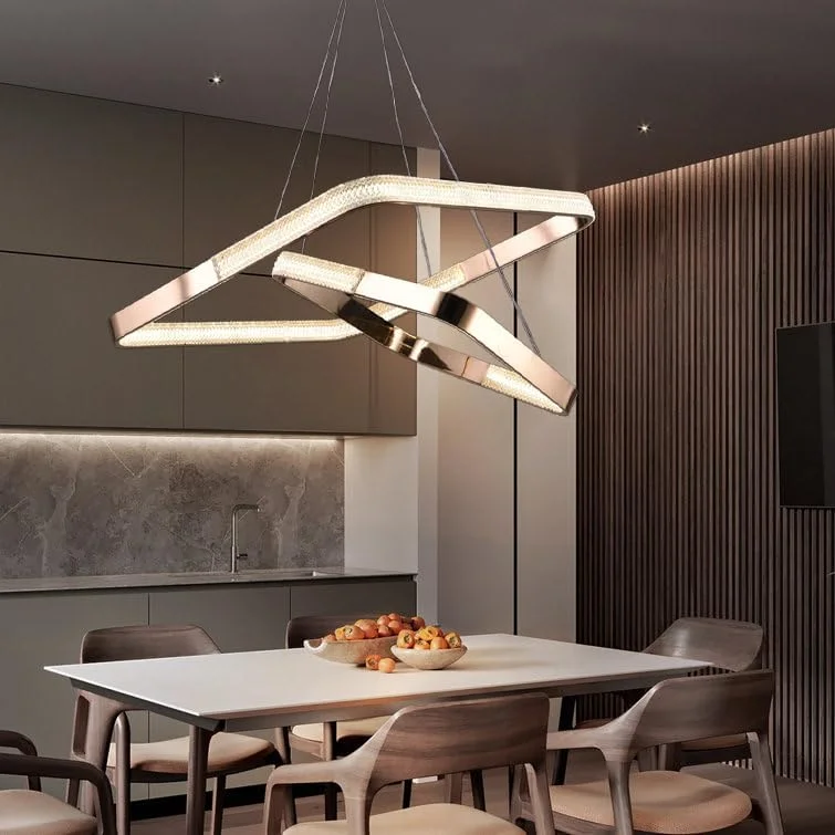 چراغ سقفی لوستر ال ای دی مدرن V.max - نورپردازی آویز برای اتاق ناهارخوری، اتاق خواب، جزیره آشپزخانه، اتاق نشیمن | 1/2/3 لایه - آلومینیوم و سیلیکون - سطح WH/GD (2 لایه - 60+40 سانتی متر - 100 وات) چراغ سقفی لوستر ال ای دی مدرن V.max - نورپردازی آویز برای اتاق ناهارخوری، اتاق خواب، جزیره آشپزخانه، اتاق نشیمن | 1/2/3 لایه - آلومینیوم و سیلیکون - سطح WH/GD (2 لایه - 60+40 سانتی متر - 100 وات)