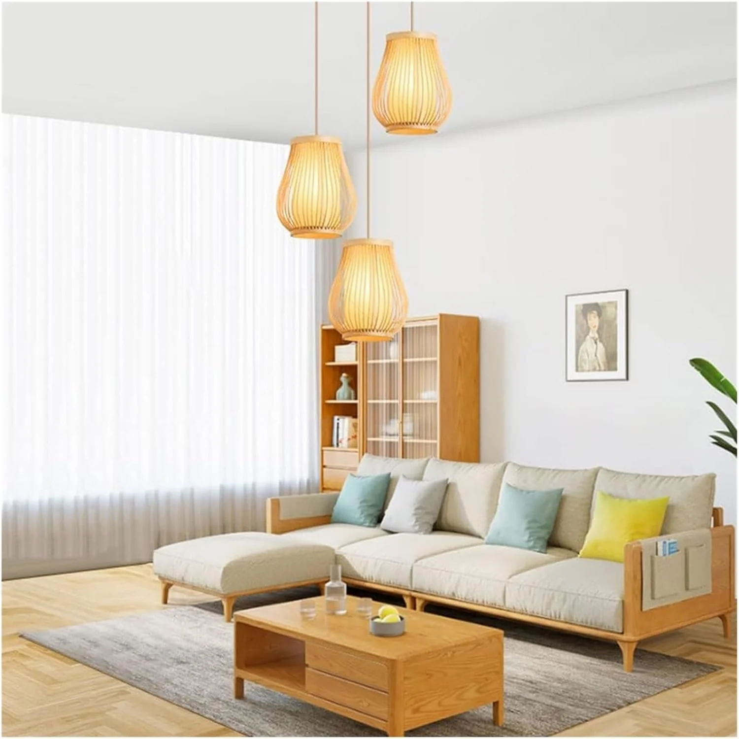 لوستر سنتی با سایه بان سبدی، چراغ آویز حصیری کرم رنگ، فانوسی از جنس کاغذ پوستی، لوستر لوستر سنتی با سایه بان سبدی، چراغ آویز حصیری کرم رنگ، فانوسی از جنس کاغذ پوستی، لوستر