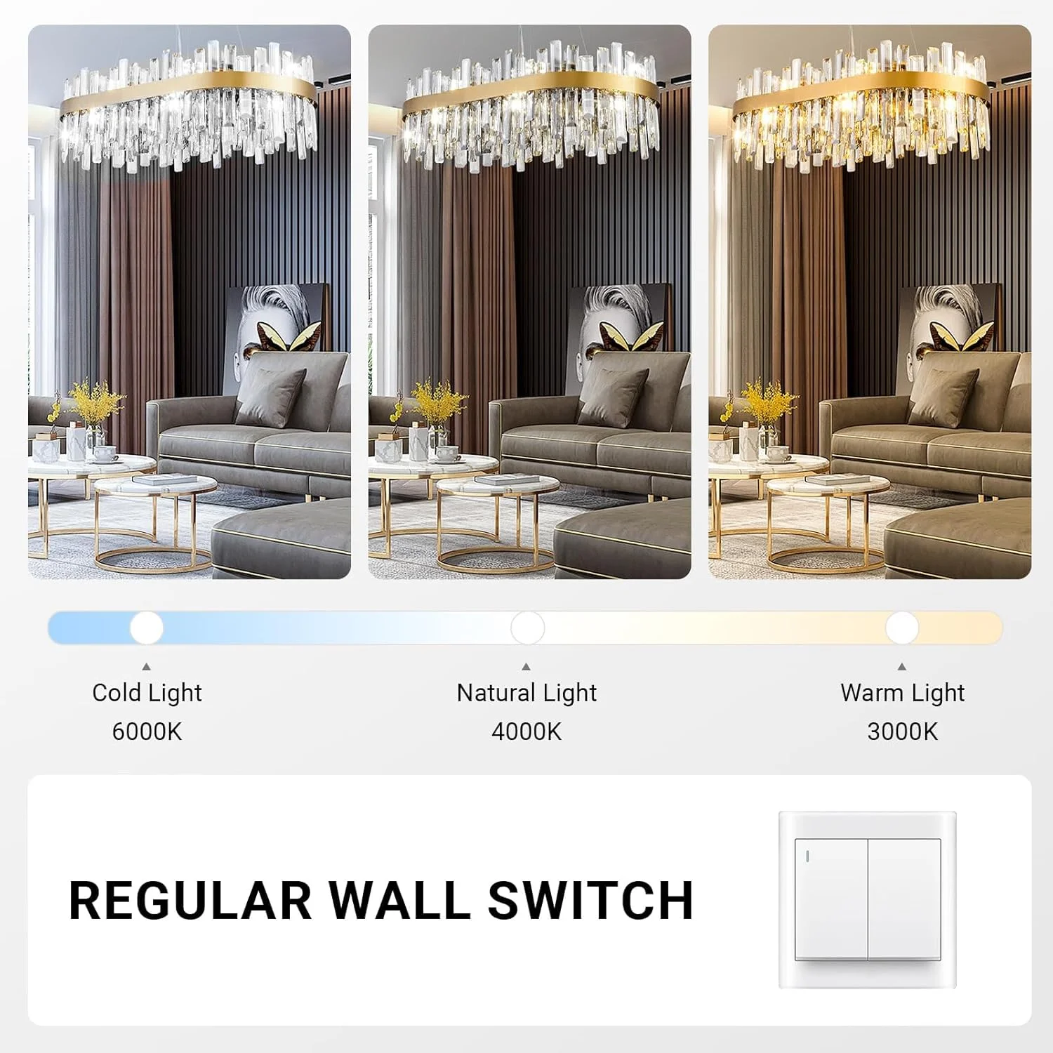 لوستر کریستالی مدرن USOR، چراغ آویز طلایی 12 شاخه L80xW35cm، چراغ سقفی کریستالی مستطیلی K9 معاصر برای اتاق ناهارخوری، اتاق نشیمن، جزیره آشپزخانه، شامل لامپ های 3 رنگ لوستر کریستالی مدرن USOR، چراغ آویز طلایی 12 شاخه L80xW35cm، چراغ سقفی کریستالی مستطیلی K9 معاصر برای اتاق ناهارخوری، اتاق نشیمن، جزیره آشپزخانه، شامل لامپ های 3 رنگ