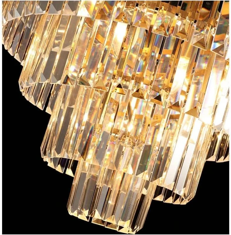 لوسترهای کریستالی مدرن USOR قطر 40 سانتی متر ارتفاع 50 سانتی متر، روشنایی آویز سه رنگ برای راه پله، شامل 4 لامپ، لوستر سقفی مناسب برای اتاق غذاخوری، اتاق نشیمن، اتاق خواب، ورودی راه پله لوسترهای کریستالی مدرن USOR قطر 40 سانتی متر ارتفاع 50 سانتی متر، روشنایی آویز سه رنگ برای راه پله، شامل 4 لامپ، لوستر سقفی مناسب برای اتاق غذاخوری، اتاق نشیمن، اتاق خواب، ورودی راه پله