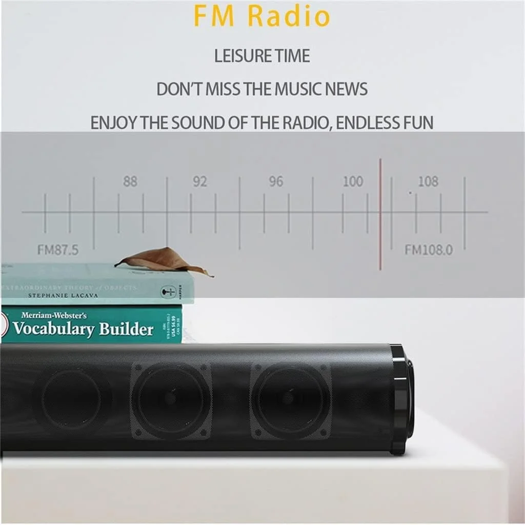 اسپیکر استریو مینی ساندبار قابل حمل VejiA با پشتیبانی از رادیو FM به همراه کنترل از راه دور برای کامپیوتر/تلفن هوشمند اسپیکر استریو مینی ساندبار قابل حمل VejiA با پشتیبانی از رادیو FM به همراه کنترل از راه دور برای کامپیوتر/تلفن هوشمند