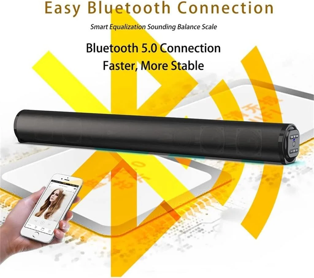 اسپیکر استریو مینی ساندبار قابل حمل VejiA با پشتیبانی از رادیو FM به همراه کنترل از راه دور برای کامپیوتر/تلفن هوشمند اسپیکر استریو مینی ساندبار قابل حمل VejiA با پشتیبانی از رادیو FM به همراه کنترل از راه دور برای کامپیوتر/تلفن هوشمند