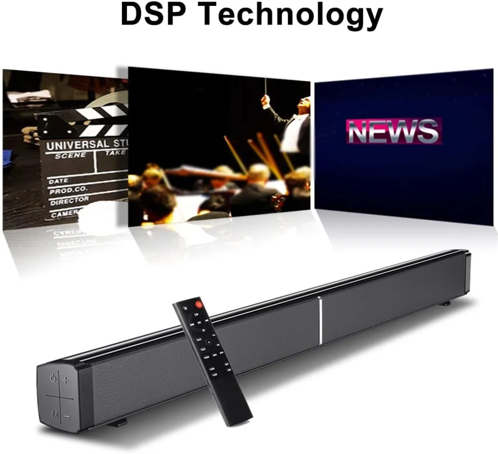 اسپیکر 60 واتی VejiA سیمی و ساندبار قدرتمند با صدای استریو سه بعدی و چهار بلندگو برای کامپیوتر/تلویزیون اسپیکر 60 واتی VejiA سیمی و ساندبار قدرتمند با صدای استریو سه بعدی و چهار بلندگو برای کامپیوتر/تلویزیون