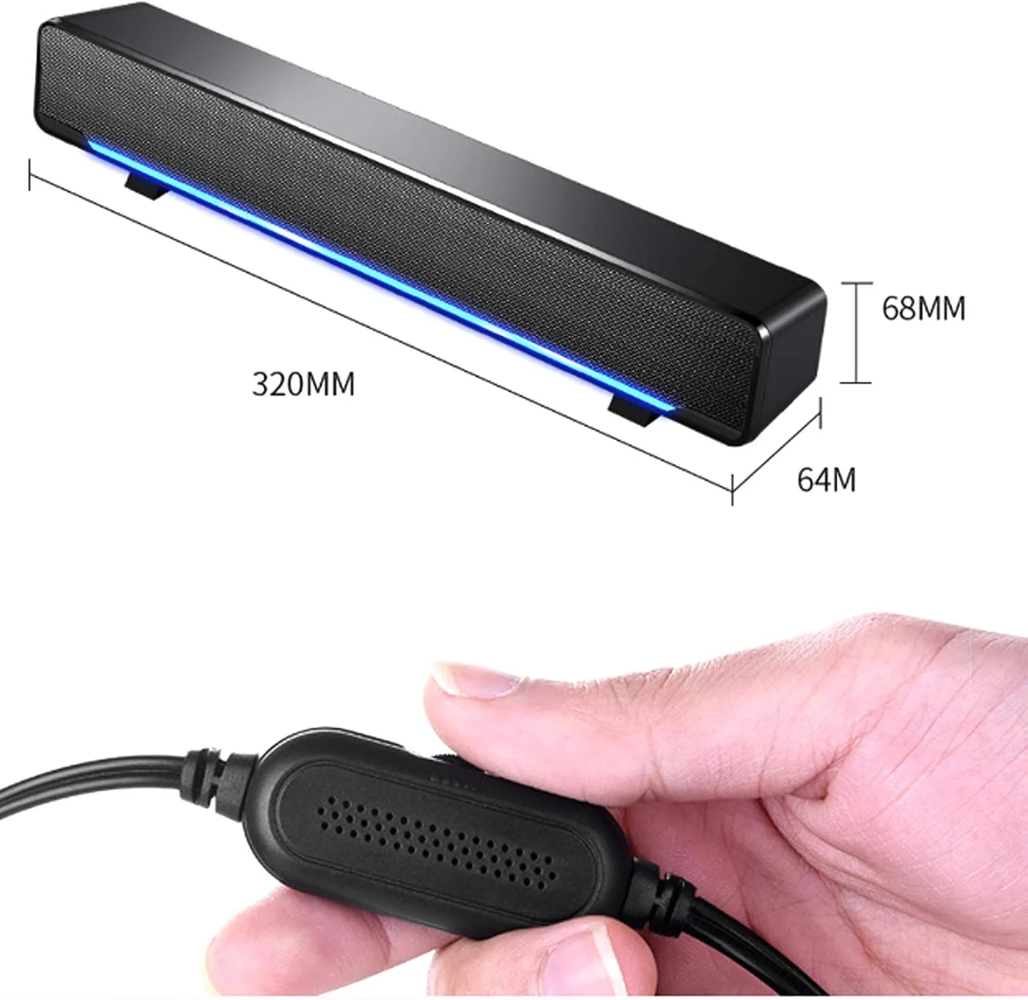 ساندبار سیم دار بی سیم صدای فراگیر سه بعدی 2.0 کانال، اسپیکر بلوتوث صوتی برای تلویزیون، اتصال HDMI ARC/Optical/Aux/USB، اسپیکر بلوتوث، مشکی مدل جدید ساندبار سیم دار بی سیم صدای فراگیر سه بعدی 2.0 کانال، اسپیکر بلوتوث صوتی برای تلویزیون، اتصال HDMI ARC/Optical/Aux/USB، اسپیکر بلوتوث، مشکی مدل جدید