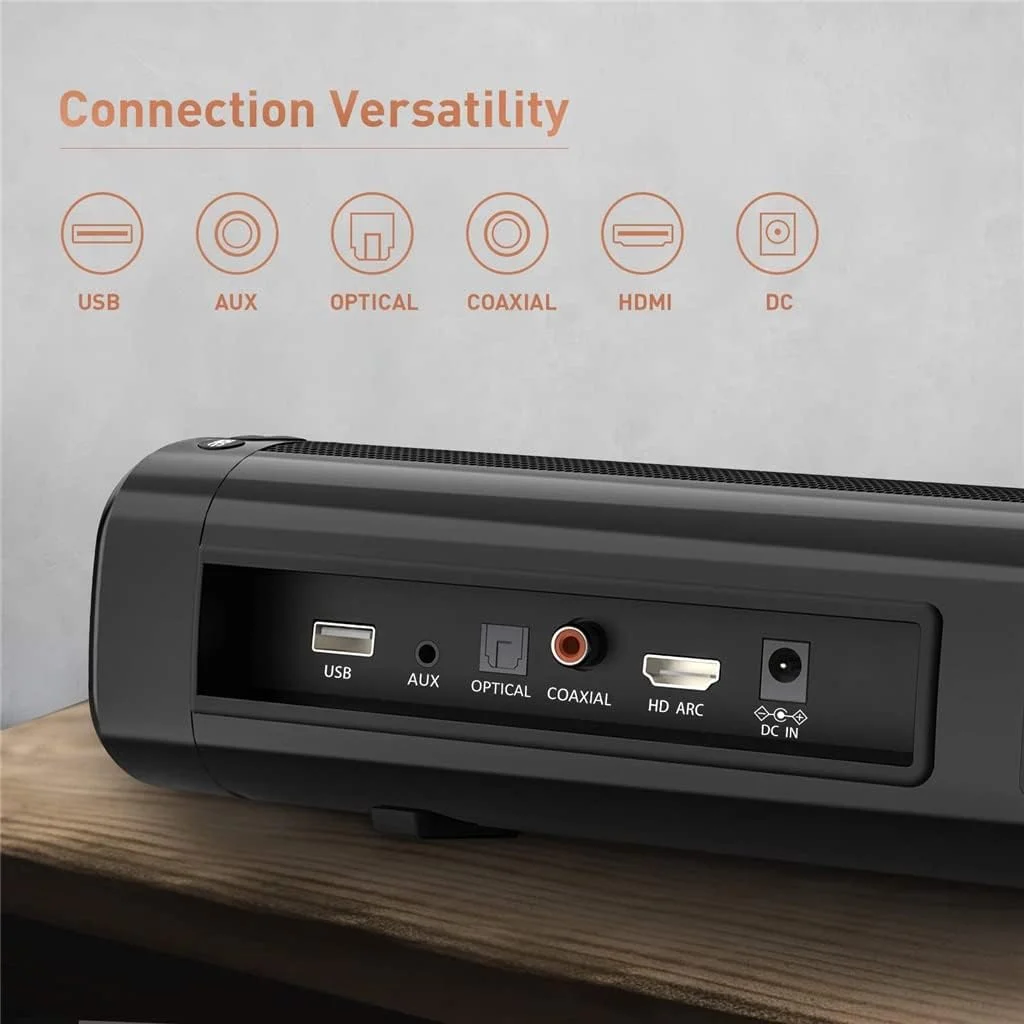 ساندبار 50 واتی برای سیستم سینمای خانگی تلویزیون، جعبه صدای 2.1 کاناله با ساب ووفر داخلی، استریو سه بعدی، بلندگوی 5.0 ساندبار 50 واتی برای سیستم سینمای خانگی تلویزیون، جعبه صدای 2.1 کاناله با ساب ووفر داخلی، استریو سه بعدی، بلندگوی 5.0