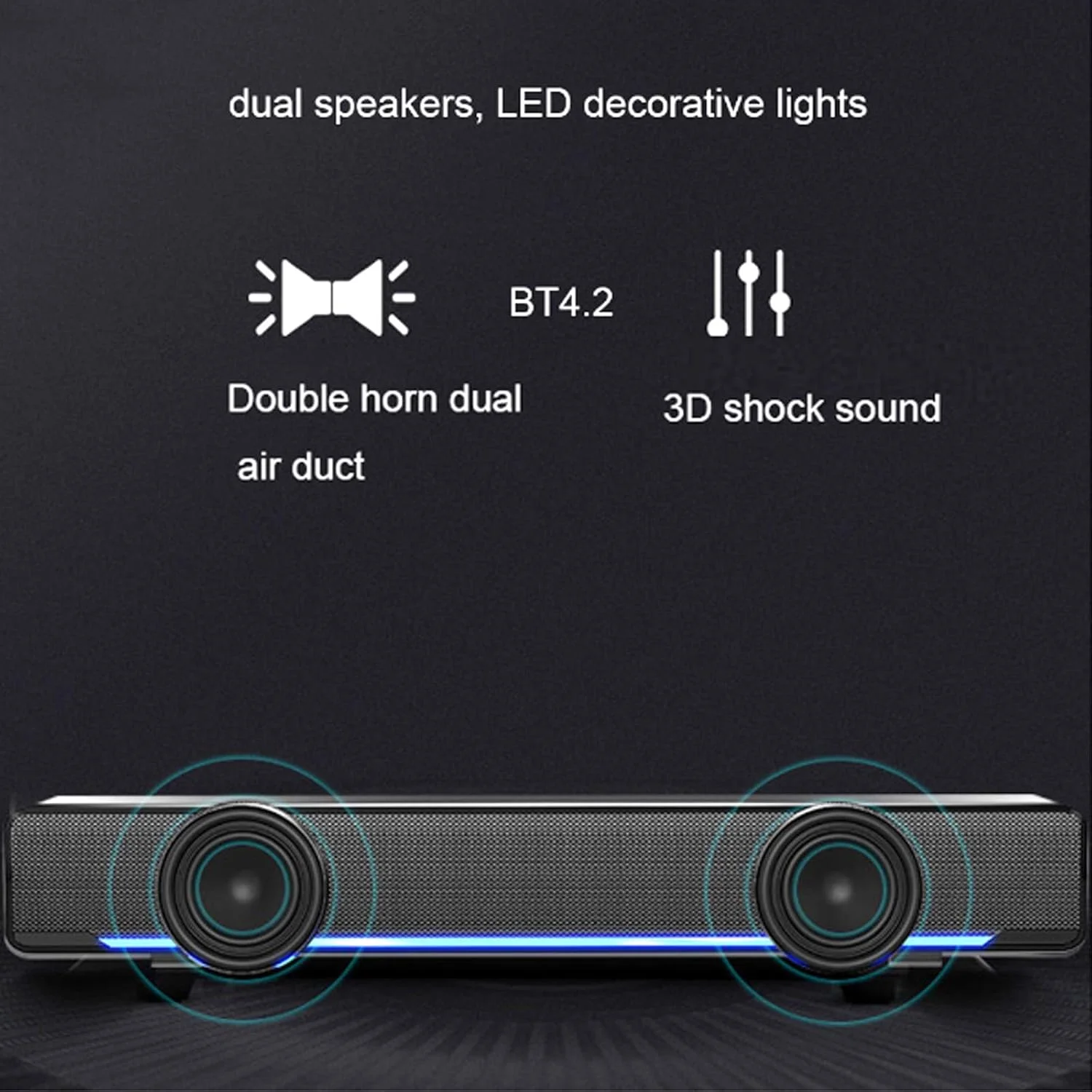 ساندبار سیم دار بی سیم صدای فراگیر سه بعدی 2.0 کانال، اسپیکر بلوتوث صوتی برای تلویزیون، اتصال HDMI ARC/Optical/Aux/USB، اسپیکر بلوتوث، مشکی مدل جدید ساندبار سیم دار بی سیم صدای فراگیر سه بعدی 2.0 کانال، اسپیکر بلوتوث صوتی برای تلویزیون، اتصال HDMI ARC/Optical/Aux/USB، اسپیکر بلوتوث، مشکی مدل جدید