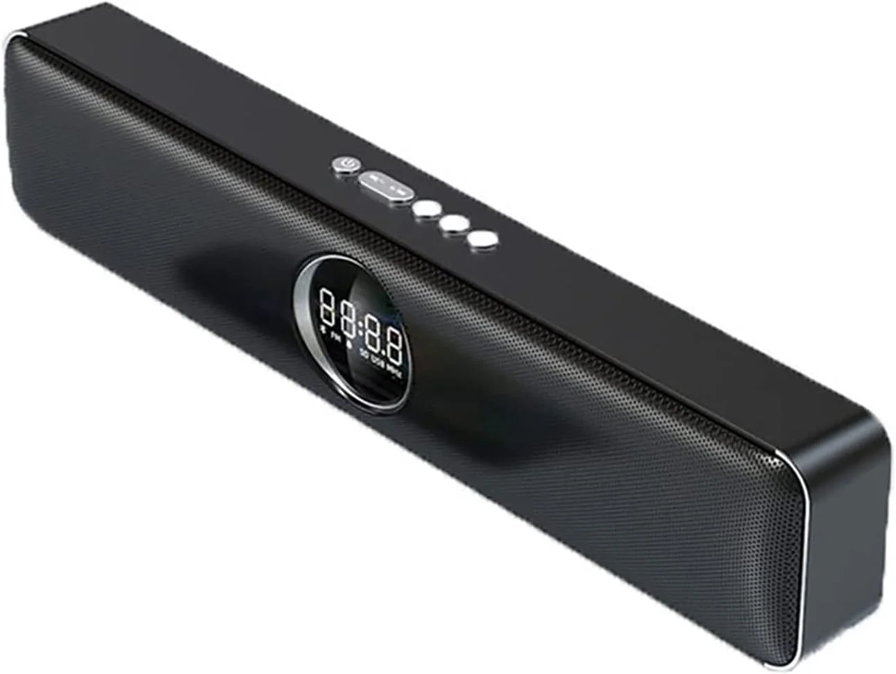 اسپیکر رومیزی TsoLay، ساندبار LED قابل حمل با ساعت زنگ دار، اسپیکرهای گیمینگ استریو HiFi، پشتیبانی از بلوتوث/AUX/U دیسک، نمایشگر هوشمند زمان، برای تلویزیون/تلفن/سینمای خانگی اسپیکر رومیزی TsoLay، ساندبار LED قابل حمل با ساعت زنگ دار، اسپیکرهای گیمینگ استریو HiFi، پشتیبانی از بلوتوث/AUX/U دیسک، نمایشگر هوشمند زمان، برای تلویزیون/تلفن/سینمای خانگی