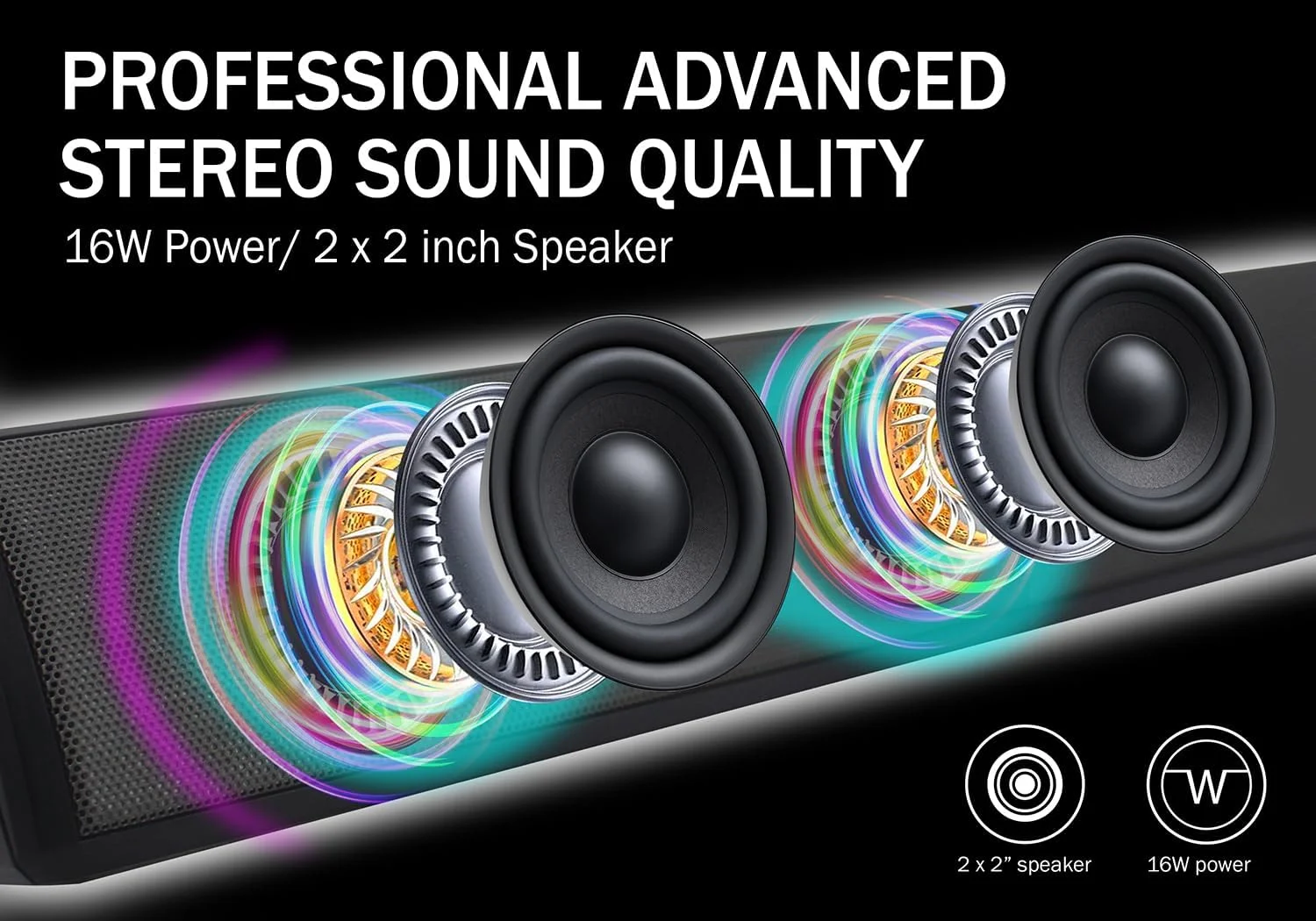 اسپیکر قابل حمل مگناوکس مدل MMA4020 با بلوتوث 5.0، نمایشگر نور LED رنگارنگ ثبت اختراع شده، صدای واقعی 16 وات RMS، USB، پخش TFT، عالی برای بازی، استریو اسپیکر قابل حمل مگناوکس مدل MMA4020 با بلوتوث 5.0، نمایشگر نور LED رنگارنگ ثبت اختراع شده، صدای واقعی 16 وات RMS، USB، پخش TFT، عالی برای بازی، استریو