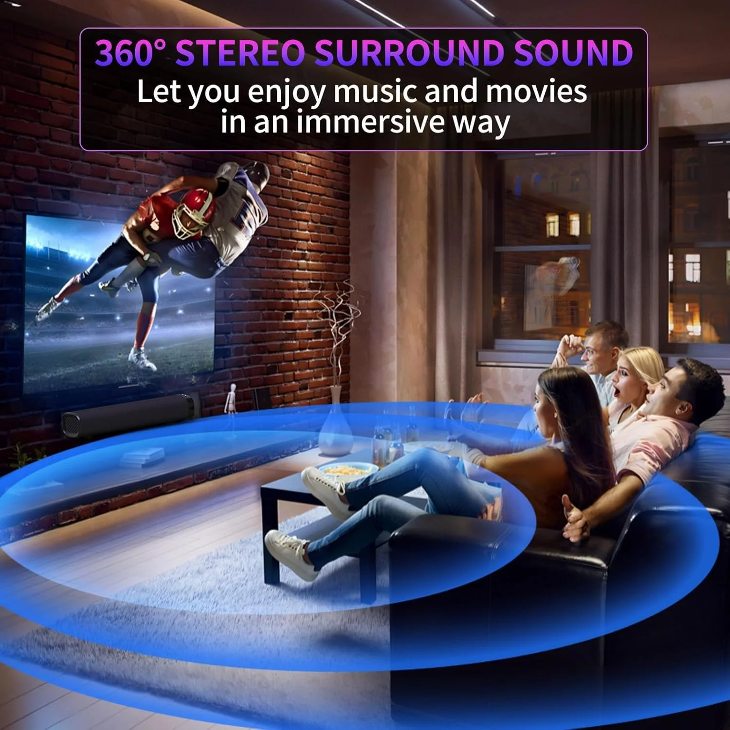 ساب ووفر بلوتوثی Jierben برای تلویزیون هوشمند، ساندبار بلوتوثی برای تلویزیون با اپتیکال/HDMI/AUX/RCA 3D، سیستم صدای فراگیر 50 واتی برای تلویزیون، کامپیوتر و گیمینگ ساب ووفر بلوتوثی Jierben برای تلویزیون هوشمند، ساندبار بلوتوثی برای تلویزیون با اپتیکال/HDMI/AUX/RCA 3D، سیستم صدای فراگیر 50 واتی برای تلویزیون، کامپیوتر و گیمینگ