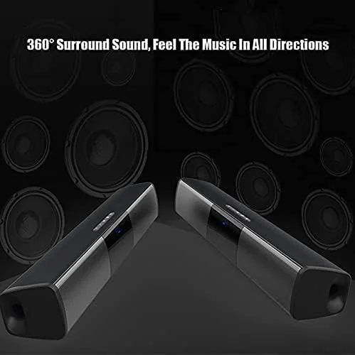 ساندبار بلوتوثی UOOD 4.1 ضد آب IPX4 برای تلویزیون، پخش AUX USB مناسب برای تلویزیون، کامپیوتر/رایانه شخصی و بازی، مشکی ساندبار بلوتوثی UOOD 4.1 ضد آب IPX4 برای تلویزیون، پخش AUX USB مناسب برای تلویزیون، کامپیوتر/رایانه شخصی و بازی، مشکی