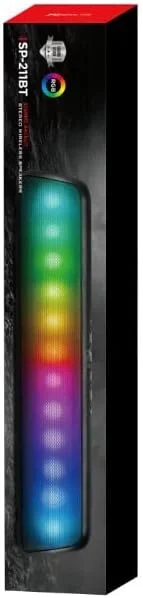 اسپیکر گیمینگ بی سیم REBENUO SP-211BT با نور پس زمینه RGB و قابلیت رقص نور با موسیقی.