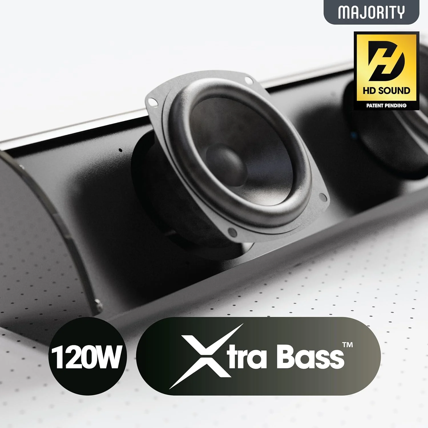 اسپیکر تلویزیون MAJORITY Snowdon II | توان 120 وات با صدای 2.1 کاناله | ساندبار با ساب ووفر داخلی و کنترل از راه دور | اتصال چندگانه اسپیکر تلویزیون MAJORITY Snowdon II | توان 120 وات با صدای 2.1 کاناله | ساندبار با ساب ووفر داخلی و کنترل از راه دور | اتصال چندگانه