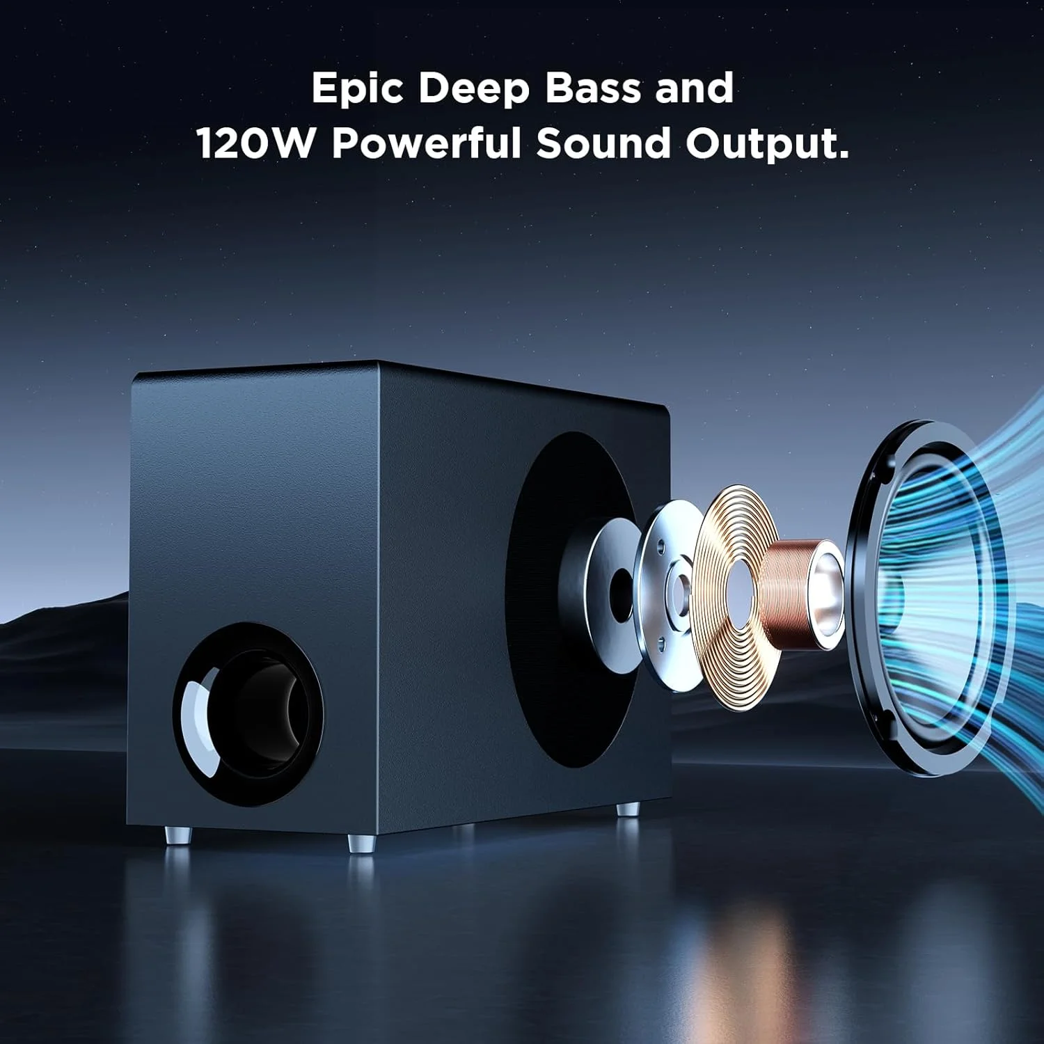 MZEIBO ساندبار با ساب ووفر - سیستم صدای فراگیر 80 واتی برای تلویزیون، بلوتوث 5.0، سیمی و بی سیم، سازگار با ARC، AUX، Optical MZEIBO ساندبار با ساب ووفر - سیستم صدای فراگیر 80 واتی برای تلویزیون، بلوتوث 5.0، سیمی و بی سیم، سازگار با ARC، AUX، Optical