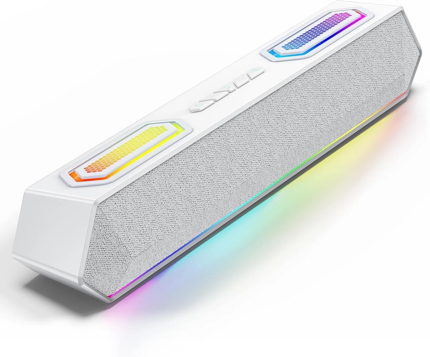 اسپیکر کامپیوتر Deeyaple، ساندبار بی سیم 40 واتی برای رایانه شخصی رومیزی با بلوتوث 5.3 و صدای USB، نورپردازی RGB پویا، نرم افزار EQ سفارشی، اسپیکرهای گیمینگ با آداپتور برق خارجی، لپ تاپ، Xbox سفید اسپیکر کامپیوتر Deeyaple، ساندبار بی سیم 40 واتی برای رایانه شخصی رومیزی با بلوتوث 5.3 و صدای USB، نورپردازی RGB پویا، نرم افزار EQ سفارشی، اسپیکرهای گیمینگ با آداپتور برق خارجی، لپ تاپ، Xbox سفید