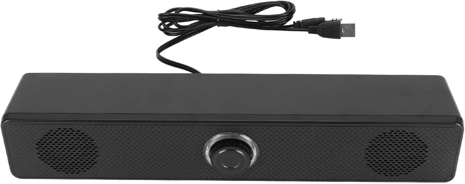 پلیستی ساندبار کامپیوتر بلوتوث 5.0، ساندبار استریو HiFi دسکتاپ، بلندگوی دوگانه پهن باند 6 واتی با پورت AUX برای گوشی هوشمند، کامپیوتر، لپ تاپ، بازی پلیستی ساندبار کامپیوتر بلوتوث 5.0، ساندبار استریو HiFi دسکتاپ، بلندگوی دوگانه پهن باند 6 واتی با پورت AUX برای گوشی هوشمند، کامپیوتر، لپ تاپ، بازی