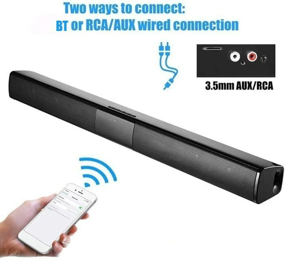 ایرووامی ساندبار بلوتوثی باسیم و بیسیم استریو تلویزیون، اسپیکر 2000 میلی آمپری با ساب ووفر داخلی، پشتیبانی از کنترل از راه دور، کارت TF/RCA/FM، ایده آل برای تلویزیون/بازی ایرووامی ساندبار بلوتوثی باسیم و بیسیم استریو تلویزیون، اسپیکر 2000 میلی آمپری با ساب ووفر داخلی، پشتیبانی از کنترل از راه دور، کارت TF/RCA/FM، ایده آل برای تلویزیون/بازی