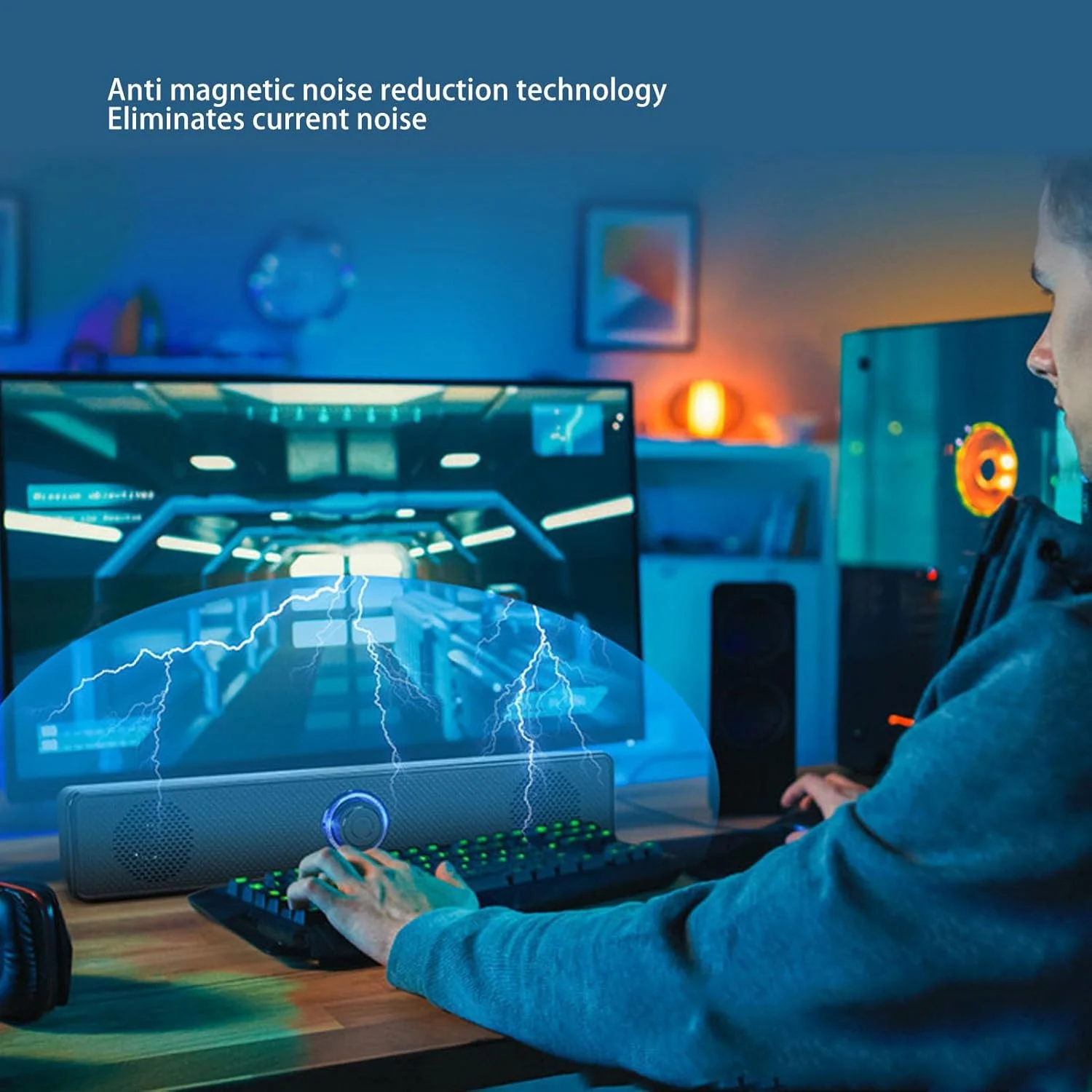 پلیستی ساندبار کامپیوتر بلوتوث 5.0، ساندبار استریو HiFi دسکتاپ، بلندگوی دوگانه پهن باند 6 واتی با پورت AUX برای گوشی هوشمند، کامپیوتر، لپ تاپ، بازی پلیستی ساندبار کامپیوتر بلوتوث 5.0، ساندبار استریو HiFi دسکتاپ، بلندگوی دوگانه پهن باند 6 واتی با پورت AUX برای گوشی هوشمند، کامپیوتر، لپ تاپ، بازی