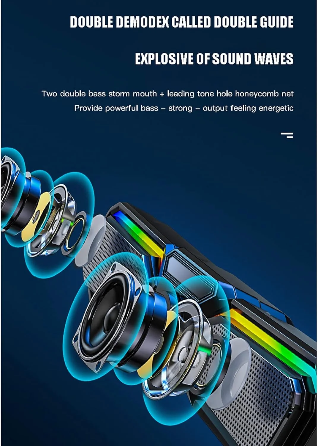 ساندبار RGB تسولای، مینی ساندبار گیمینگ با بلوتوث، اتصال آسان و دقیق، تنظیم صدا، نور RGB پویا و رنگارنگ، اسپیکر USB کامپیوتر، برای مانیتورها، تلویزیونها، لپتاپ و کامپیوتر شخصی ساندبار RGB تسولای، مینی ساندبار گیمینگ با بلوتوث، اتصال آسان و دقیق، تنظیم صدا، نور RGB پویا و رنگارنگ، اسپیکر USB کامپیوتر، برای مانیتورها، تلویزیونها، لپتاپ و کامپیوتر شخصی