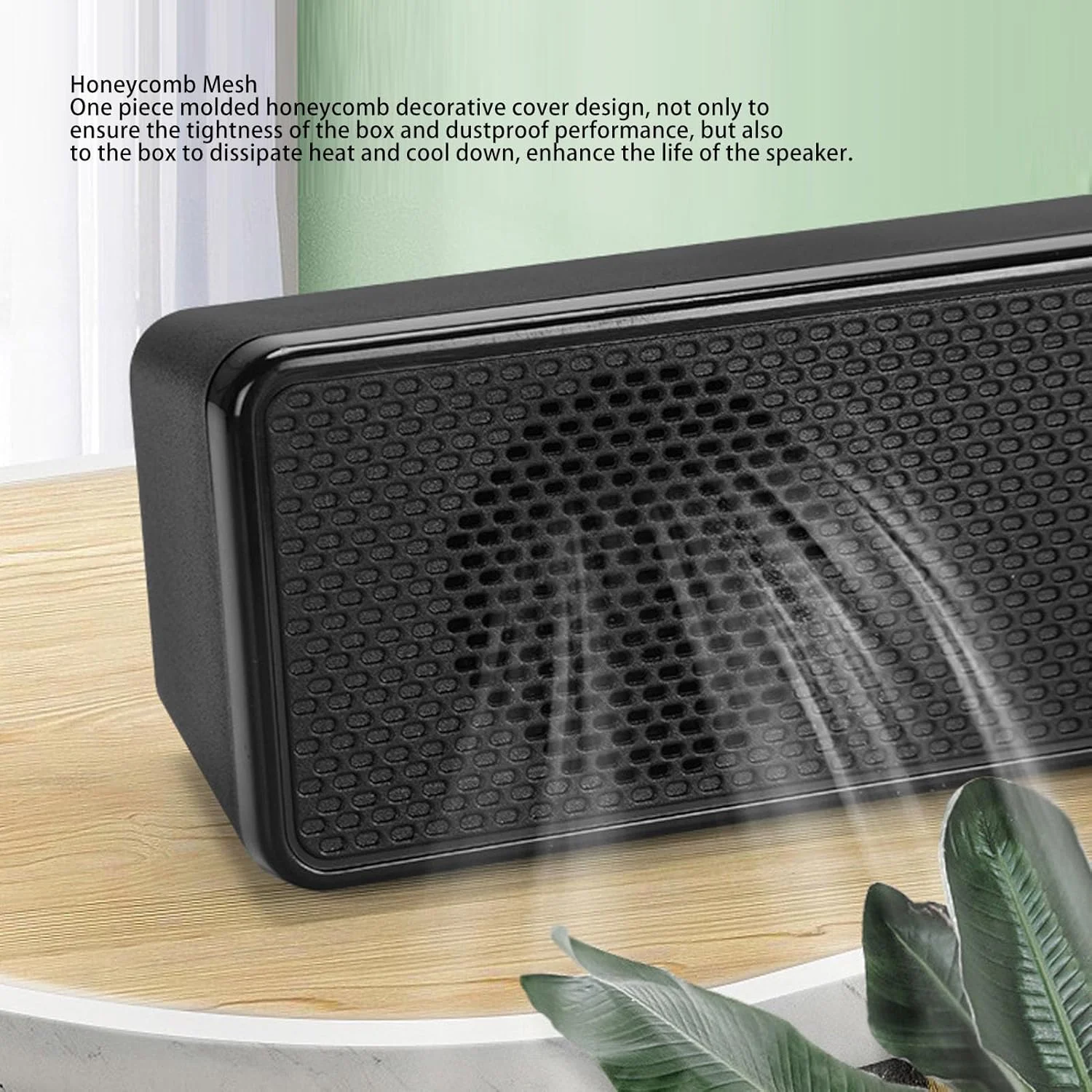 پلیستی ساندبار کامپیوتر بلوتوث 5.0، ساندبار استریو HiFi دسکتاپ، بلندگوی دوگانه پهن باند 6 واتی با پورت AUX برای گوشی هوشمند، کامپیوتر، لپ تاپ، بازی پلیستی ساندبار کامپیوتر بلوتوث 5.0، ساندبار استریو HiFi دسکتاپ، بلندگوی دوگانه پهن باند 6 واتی با پورت AUX برای گوشی هوشمند، کامپیوتر، لپ تاپ، بازی