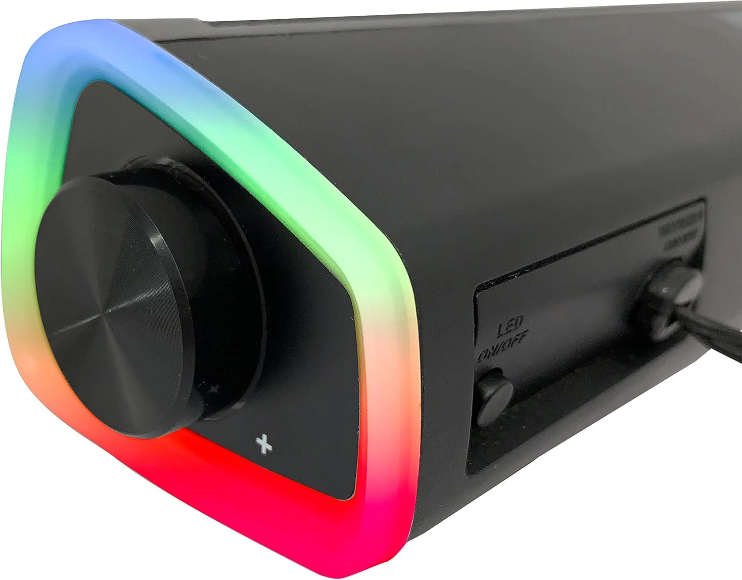 ساندبار Woxter Big Bass 320 با توان 18 وات (نور پس زمینه RGB، اتصال 3.5 میلی متری PC/PS4/Xbox/TV/Phone/Tablet)، تغذیه از طریق USB (مشکی) ساندبار Woxter Big Bass 320 با توان 18 وات (نور پس زمینه RGB، اتصال 3.5 میلی متری PC/PS4/Xbox/TV/Phone/Tablet)، تغذیه از طریق USB (مشکی)