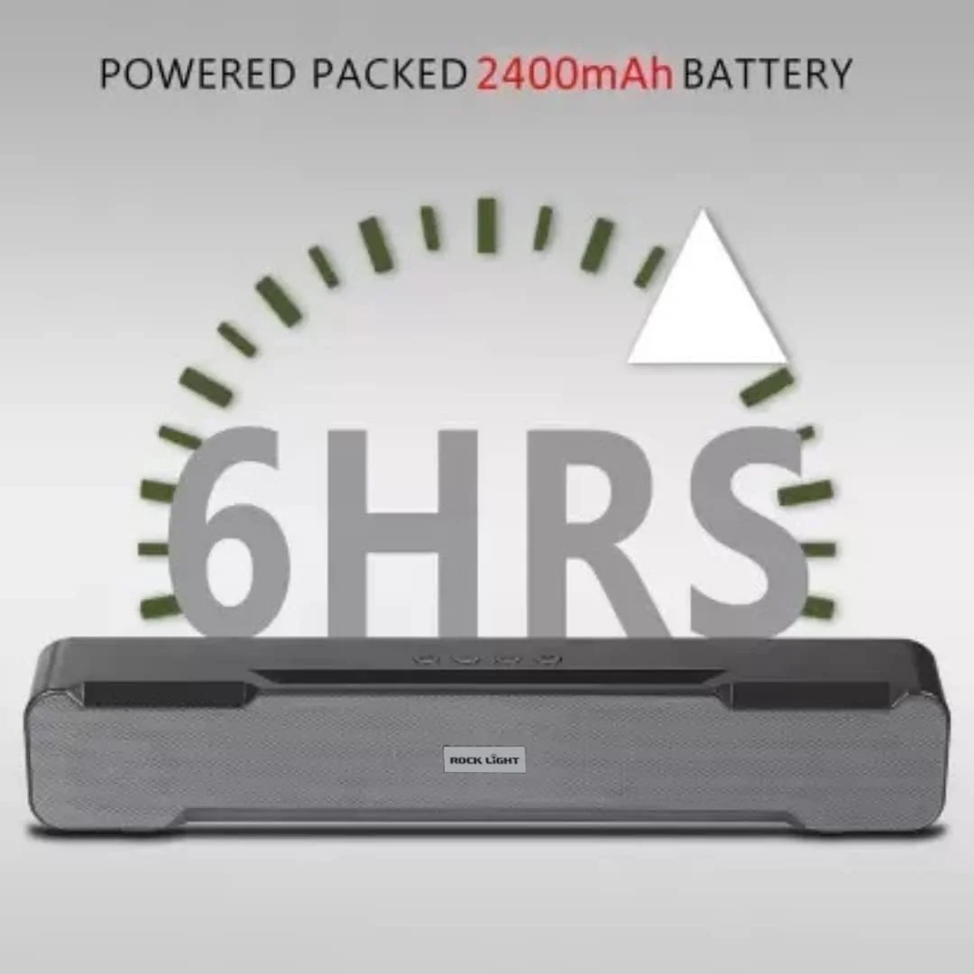 ساندبار بلوتوث قابل حمل – اسپیکر استریو 10 واتی تلویزیون با صدای رعد و برق پویا، باتری 1200 میلی آمپر ساعتی (6 ساعت پخش)، اسلات کارت TF، FM، TWS، BT 5.3 ساندبار بلوتوث قابل حمل – اسپیکر استریو 10 واتی تلویزیون با صدای رعد و برق پویا، باتری 1200 میلی آمپر ساعتی (6 ساعت پخش)، اسلات کارت TF، FM، TWS، BT 5.3