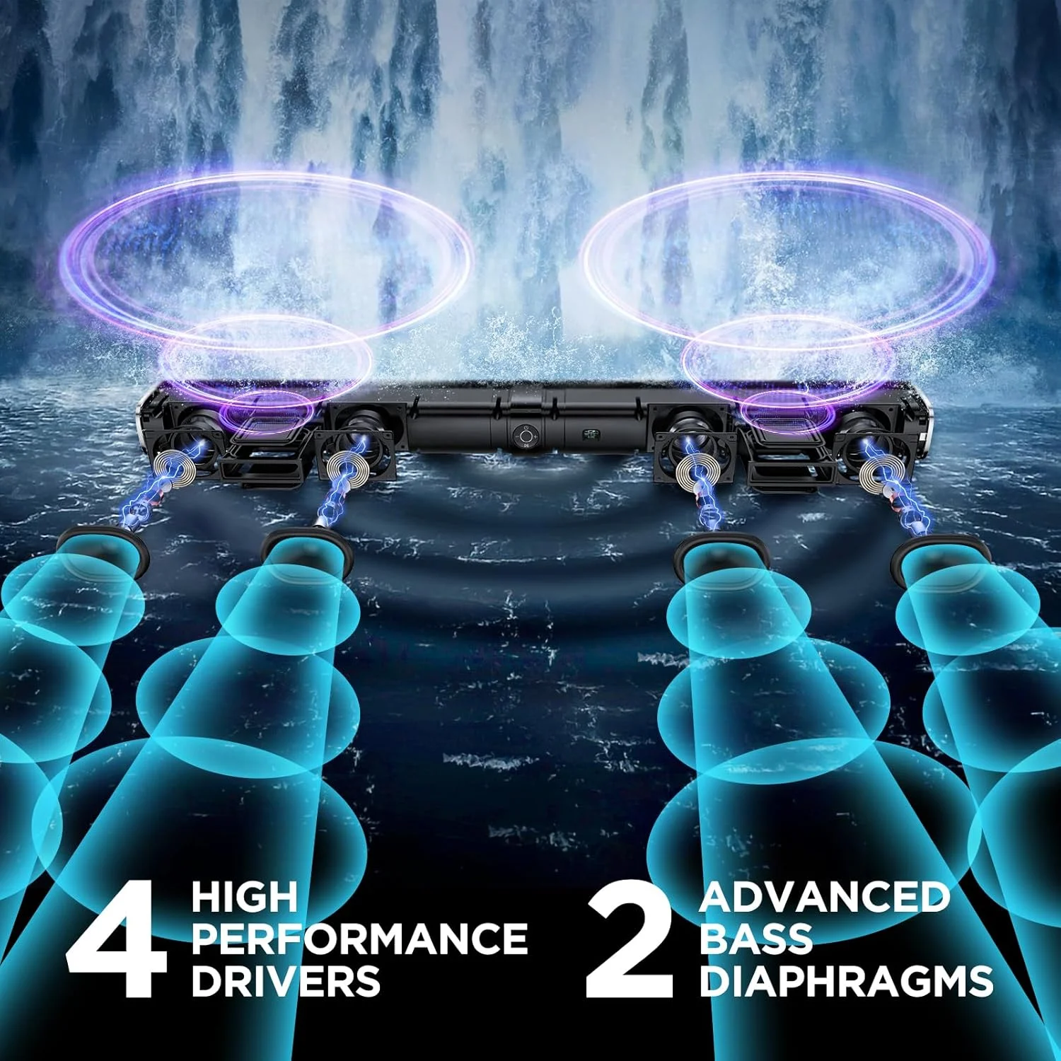 ساندبار Assistrust برای تلویزیون هوشمند، ساندبار 80 واتی با اتصال بلوتوث/ARC/Opt/AUX، تقویت خودکار صدا، 3 حالت اکولایزر، ساندبار جداشدنی 2 در 1 برای تلویزیون/رایانه شخصی/بازی/پروژکتور ساندبار Assistrust برای تلویزیون هوشمند، ساندبار 80 واتی با اتصال بلوتوث/ARC/Opt/AUX، تقویت خودکار صدا، 3 حالت اکولایزر، ساندبار جداشدنی 2 در 1 برای تلویزیون/رایانه شخصی/بازی/پروژکتور