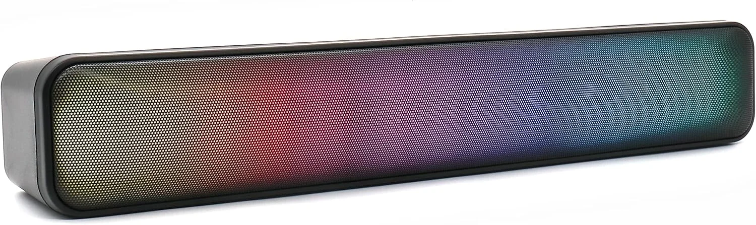 اسپیکر بلوتوثی وایرلس RGB Twisted Minds - باتری 2400 میلی آمپر - دارای 2 اسپیکر قدرتمند اختصاصی برای بیس عمیق و فراگیر - ساندبار موسیقی