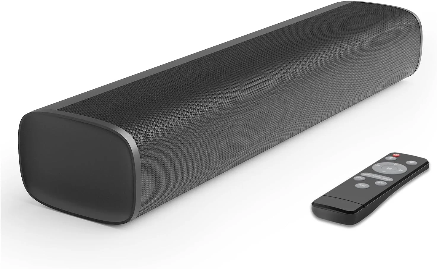 ساندبار Yinet-EU برای تلویزیون، بلندگوهای 56 واتی با بلوتوث 5.3/ARC/Optical/AUX - سیستم صوتی فراگیر سینمای خانگی قابل نصب روی دیوار، ساندبار کوچک برای کامپیوتر/بازی/پروژکتور با 3 حالت EQ (مشکی)