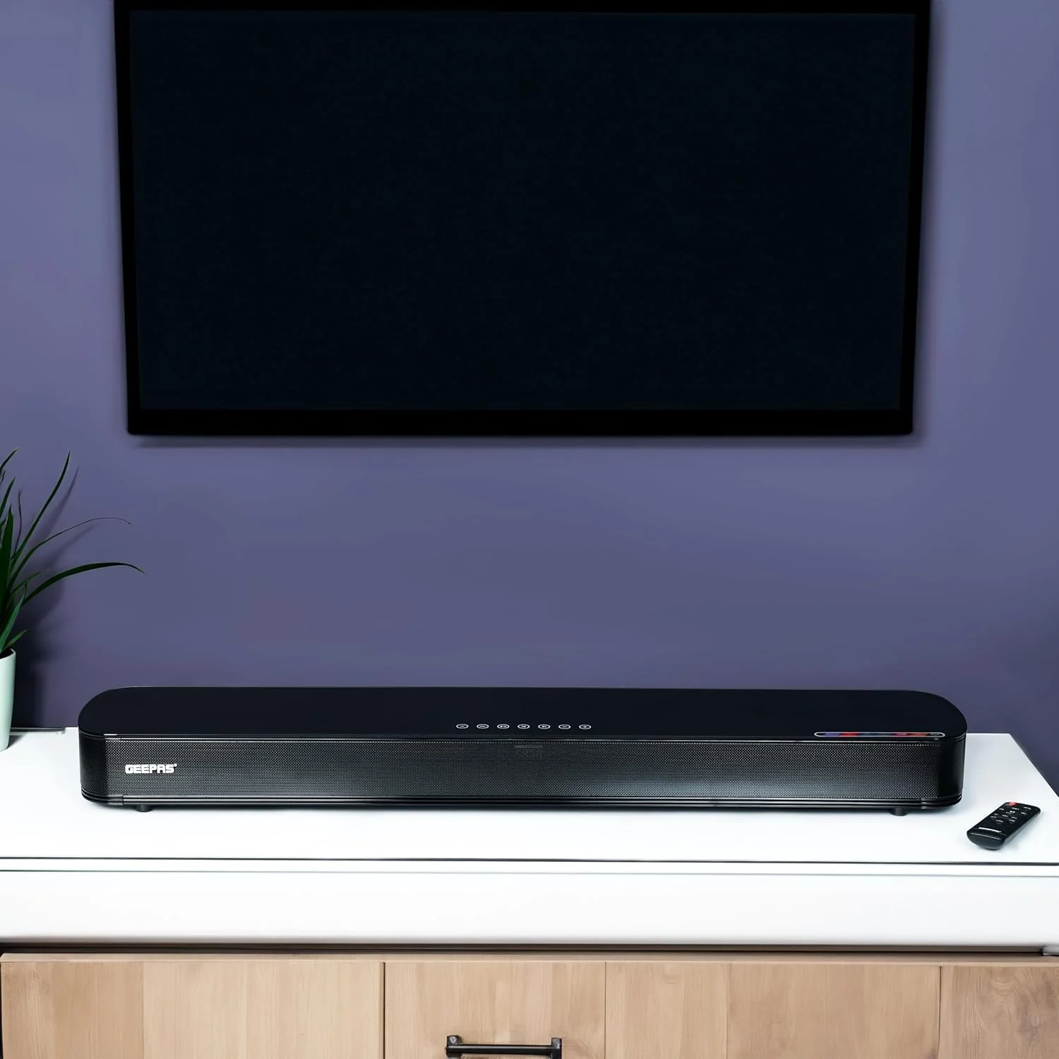 نوار صوتی قابل حمل جیپاس 120 وات | بلوتوث 5.0 | ورودی اپتیکال و ARC | اتصال به تلویزیون، موبایل، لپ تاپ و غیره | GSRB120BT مشکی نوار صوتی قابل حمل جیپاس 120 وات | بلوتوث 5.0 | ورودی اپتیکال و ARC | اتصال به تلویزیون، موبایل، لپ تاپ و غیره | GSRB120BT مشکی