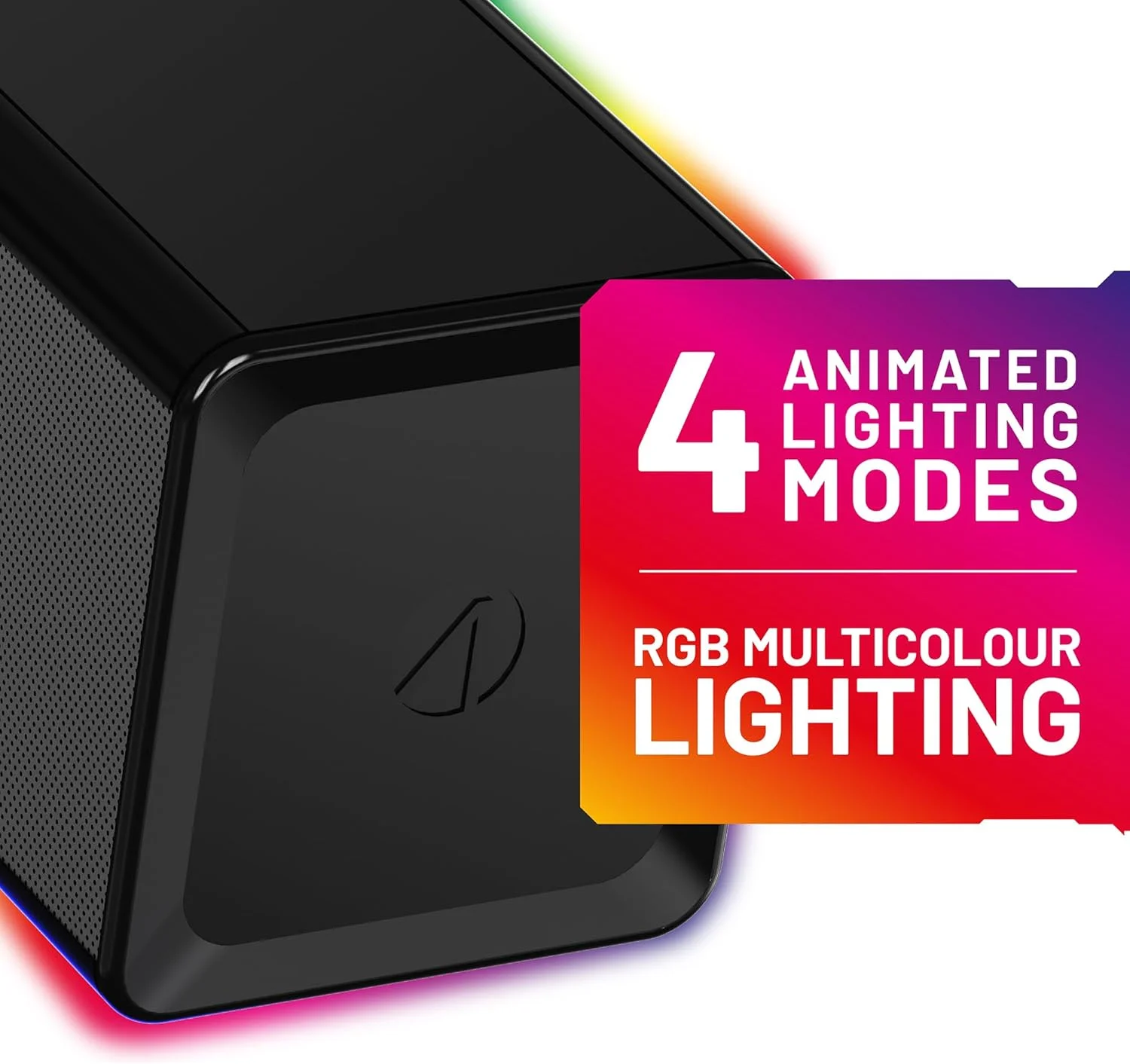 ساندبار نورانی گیمینگ STEALTH، اسپیکر قابل حمل سیمی یا بیسیم با بلوتوث 5.0، کنترل لمسی و نورپردازی متحرک برای موسیقی و فیلم ساندبار نورانی گیمینگ STEALTH، اسپیکر قابل حمل سیمی یا بیسیم با بلوتوث 5.0، کنترل لمسی و نورپردازی متحرک برای موسیقی و فیلم