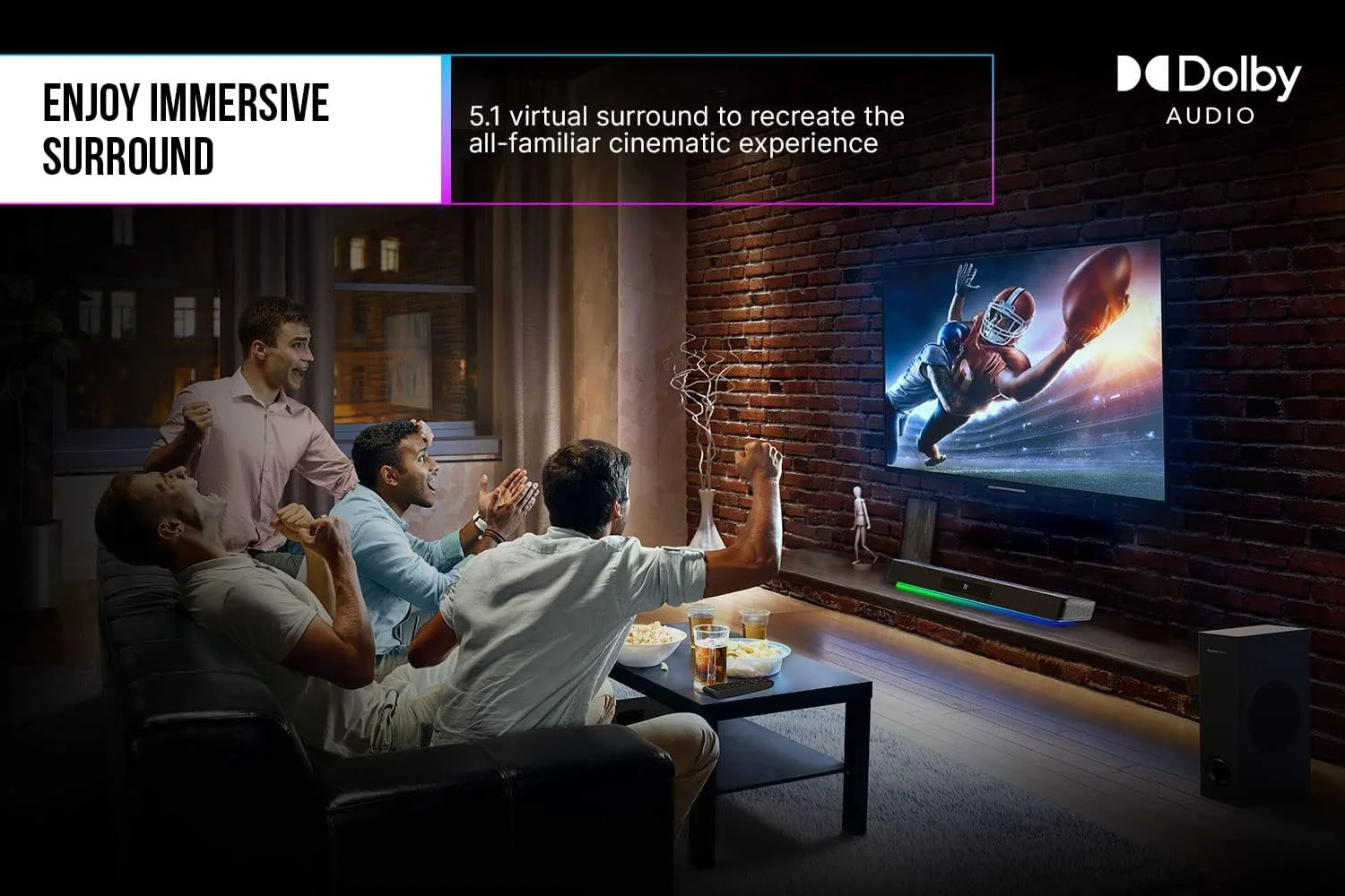 ساندبار گیمینگ چند کاناله 5.1 کریتیو Sound Blaster Katana V2X با ساب ووفر فشرده، توان خروجی حداکثر 180 وات، طراحی 5 درایور Tri-Amplified، فناوری Super X-Fi و نورپردازی RGB ساندبار گیمینگ چند کاناله 5.1 کریتیو Sound Blaster Katana V2X با ساب ووفر فشرده، توان خروجی حداکثر 180 وات، طراحی 5 درایور Tri-Amplified، فناوری Super X-Fi و نورپردازی RGB